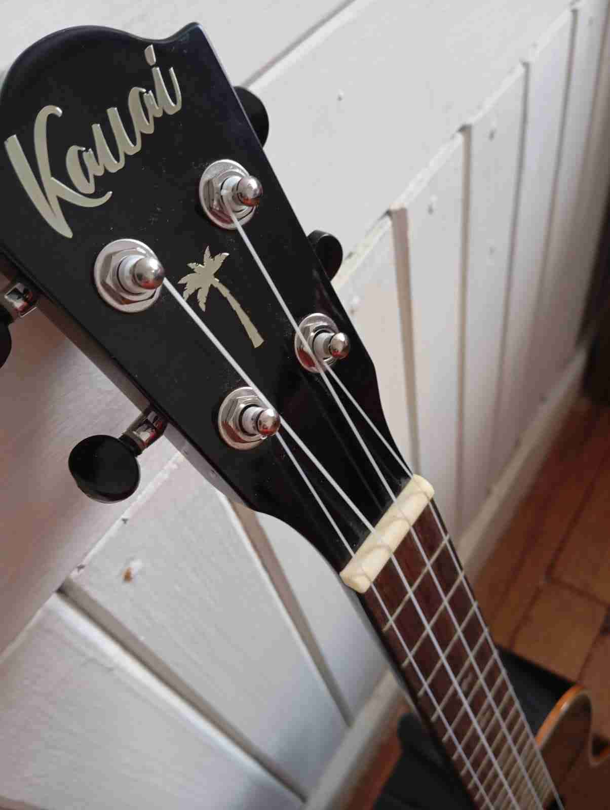 Ukulele Kaiai negro - miniatura 2