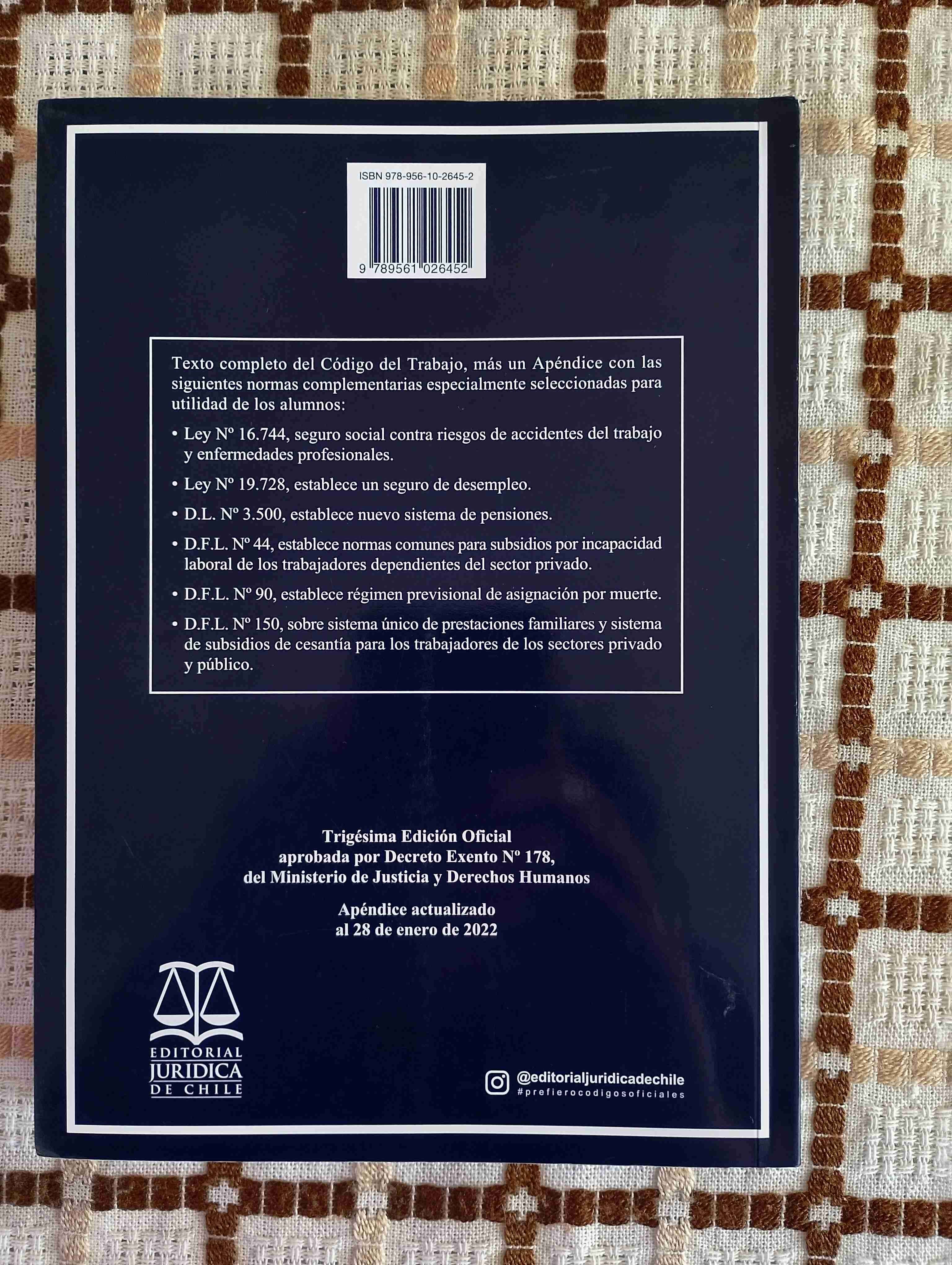 Código del Trabajo Chile - Edición Oficial - miniatura 2