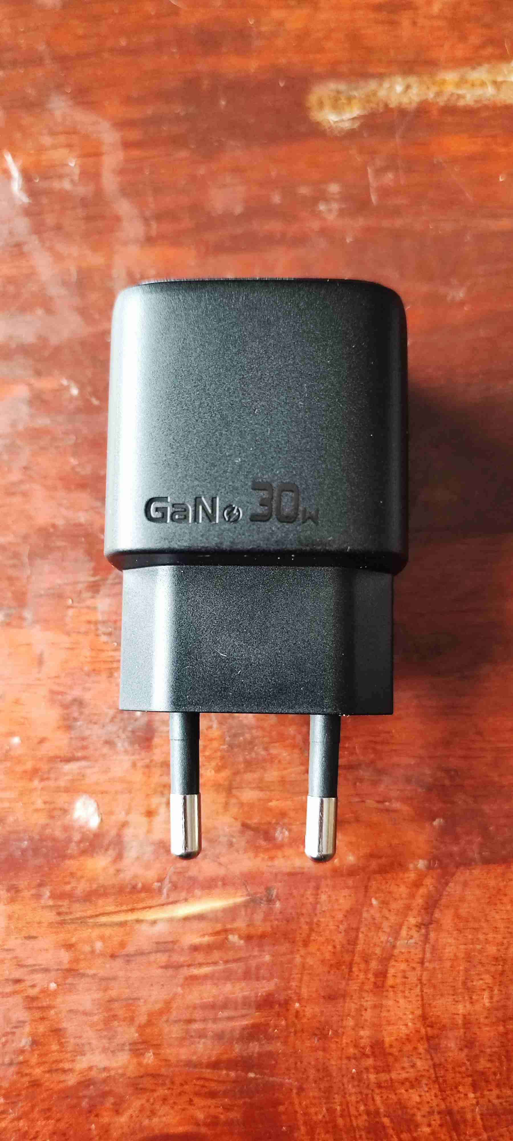 Cargador GaN 30W negro - miniatura 1