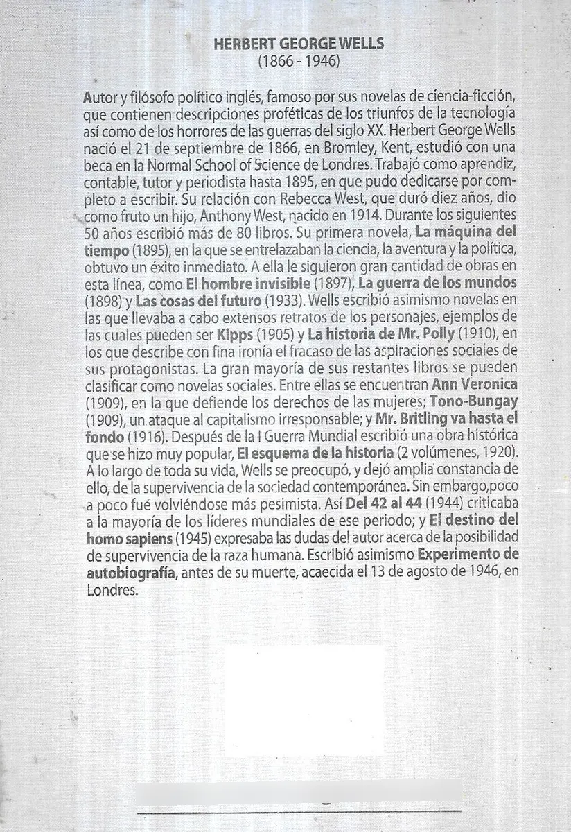 Libro El Hombre Invisible / Herbert George Wells - miniatura 2