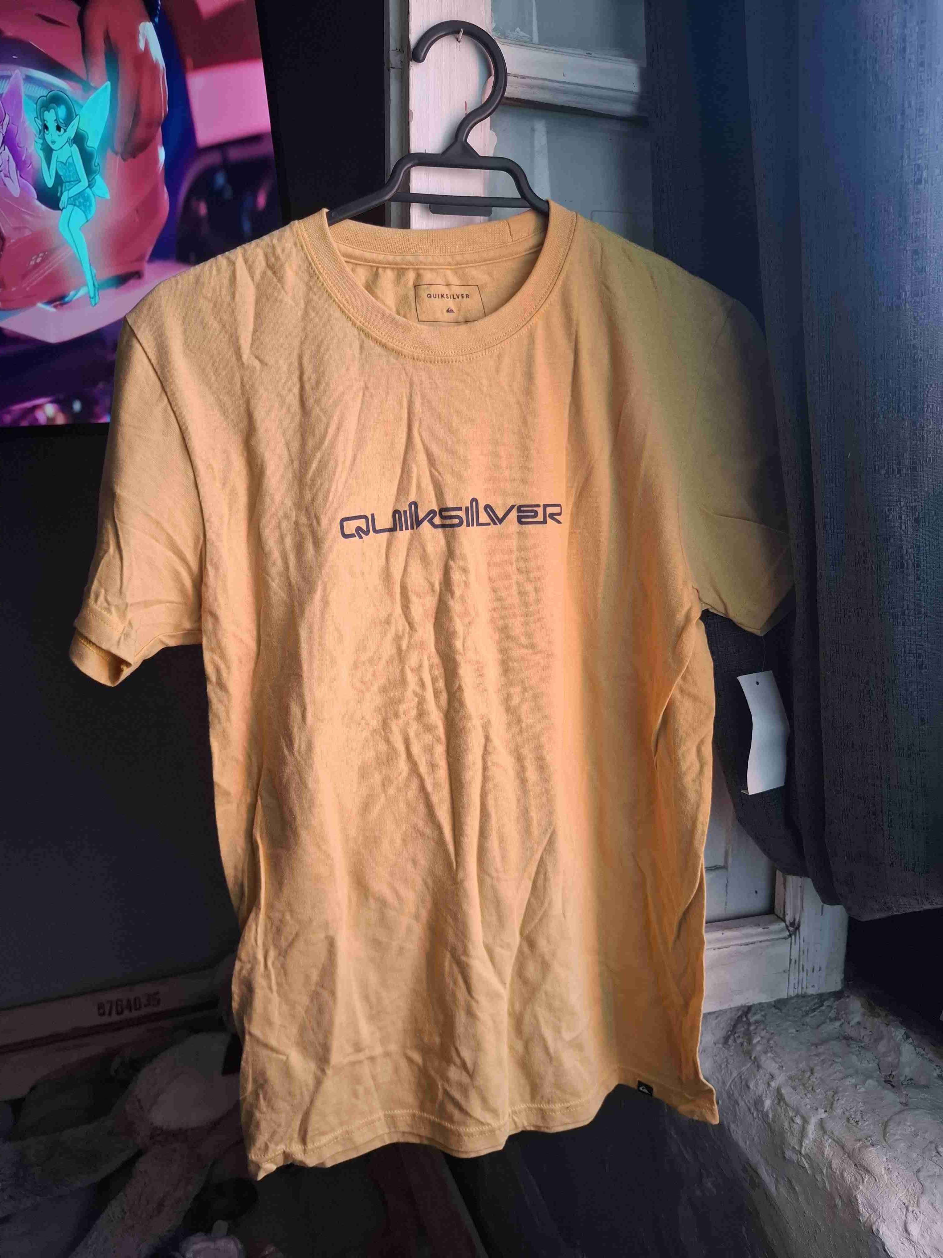 Polera beige Quiksilver con logo - miniatura 4