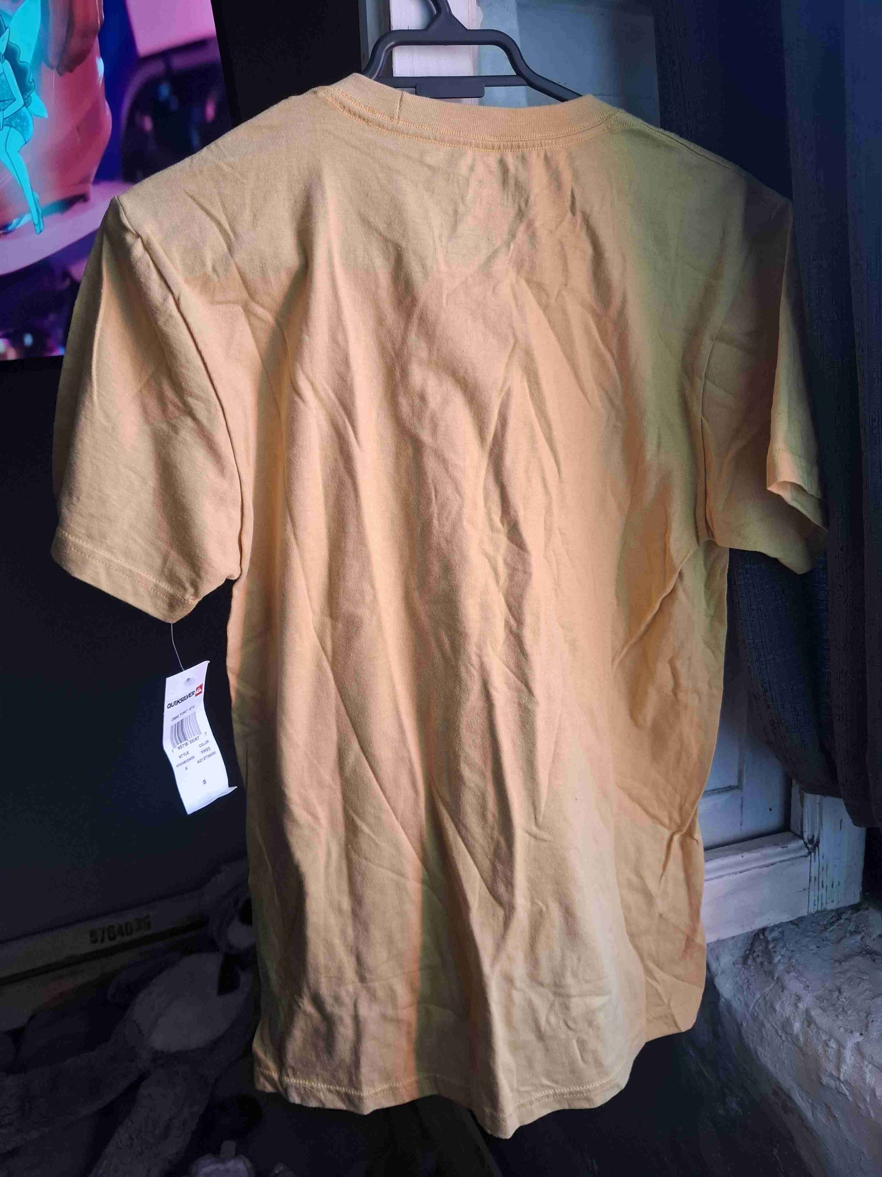 Polera beige Quiksilver con logo - miniatura 5