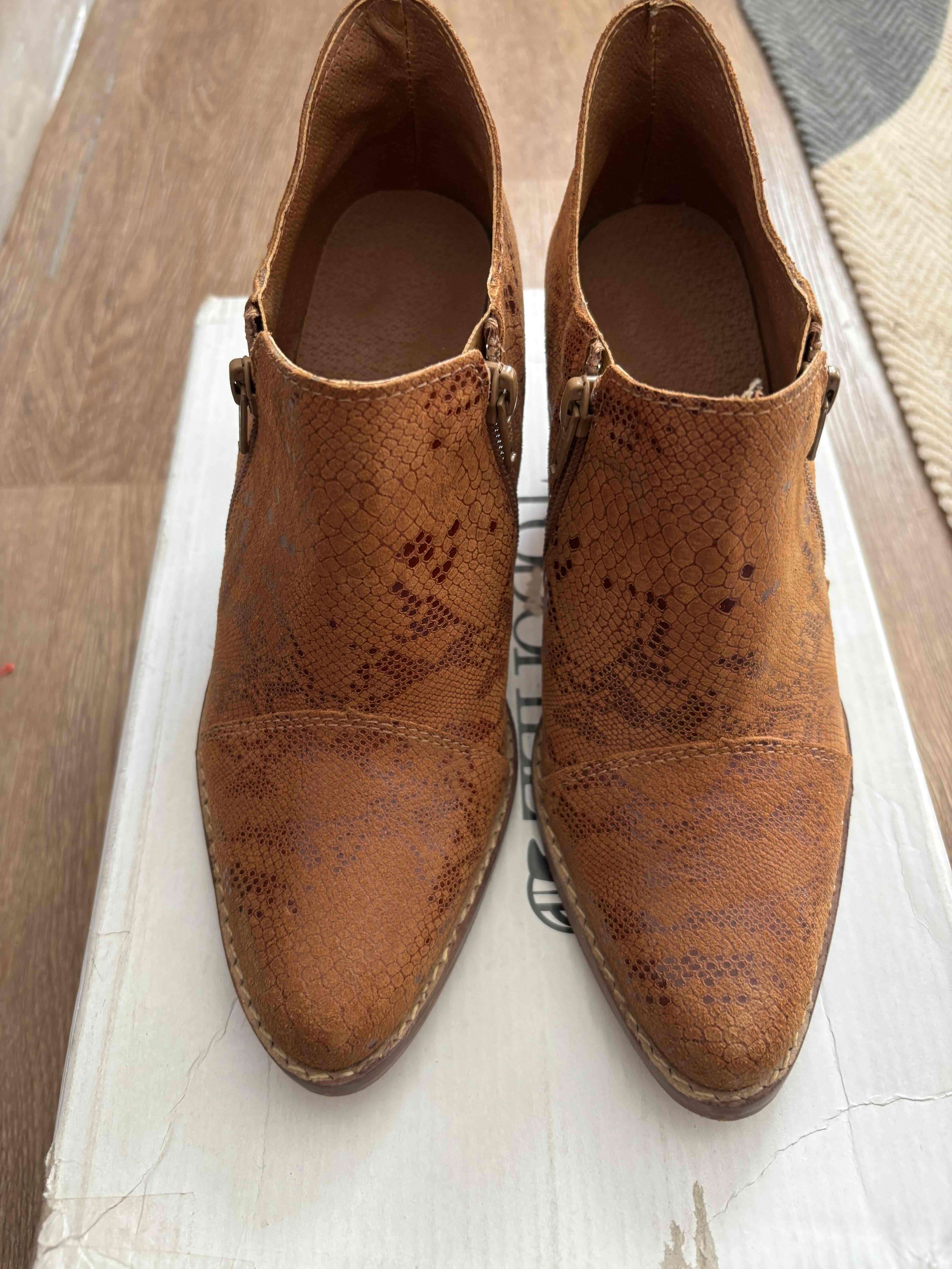 Botines de cuero marrón - miniatura 2