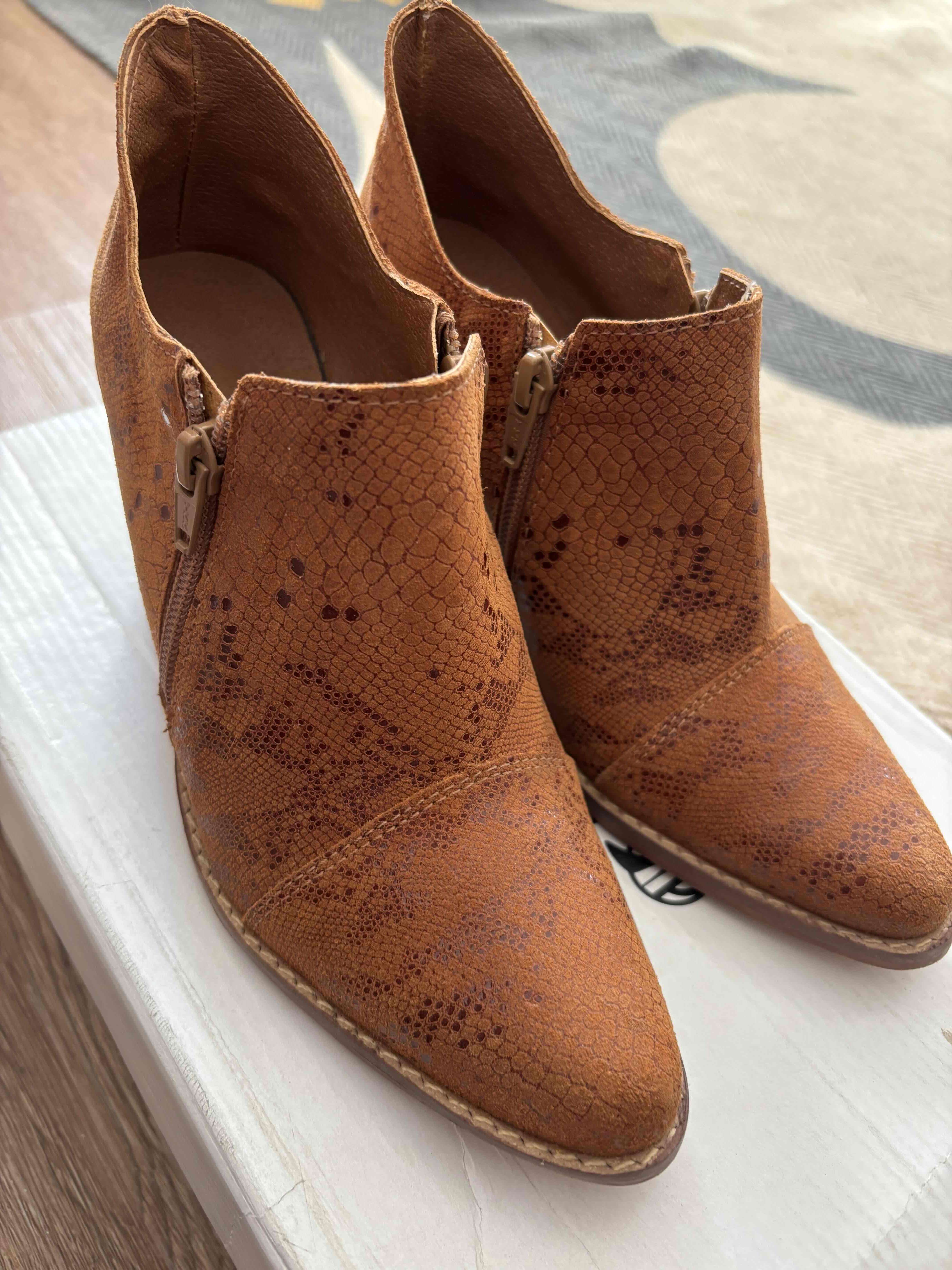 Botines de cuero marrón - miniatura 3