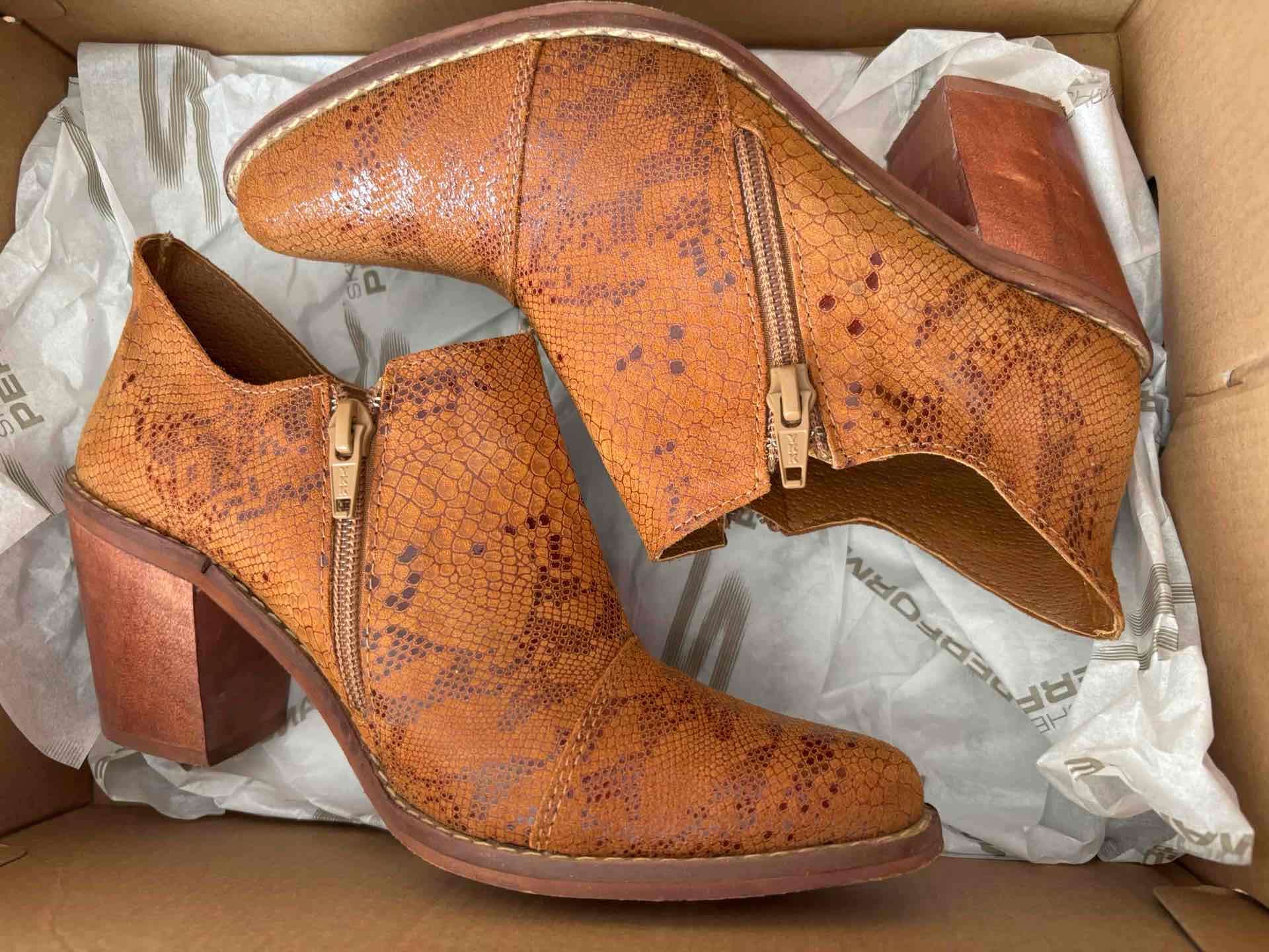 Botines de cuero marrón - miniatura 4