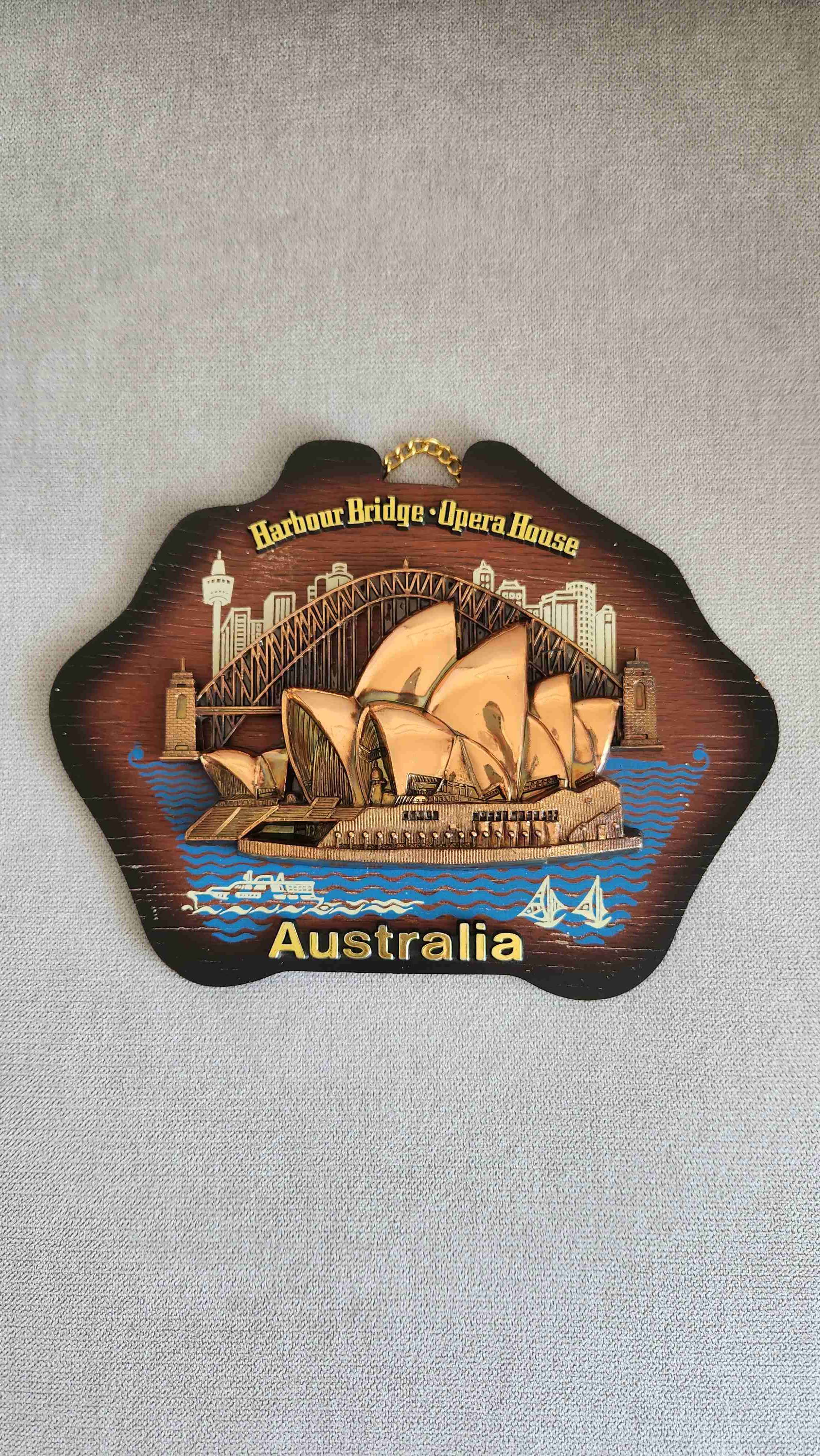 Recuerdo/souvenir vintage del Opera House Sidney - miniatura 2