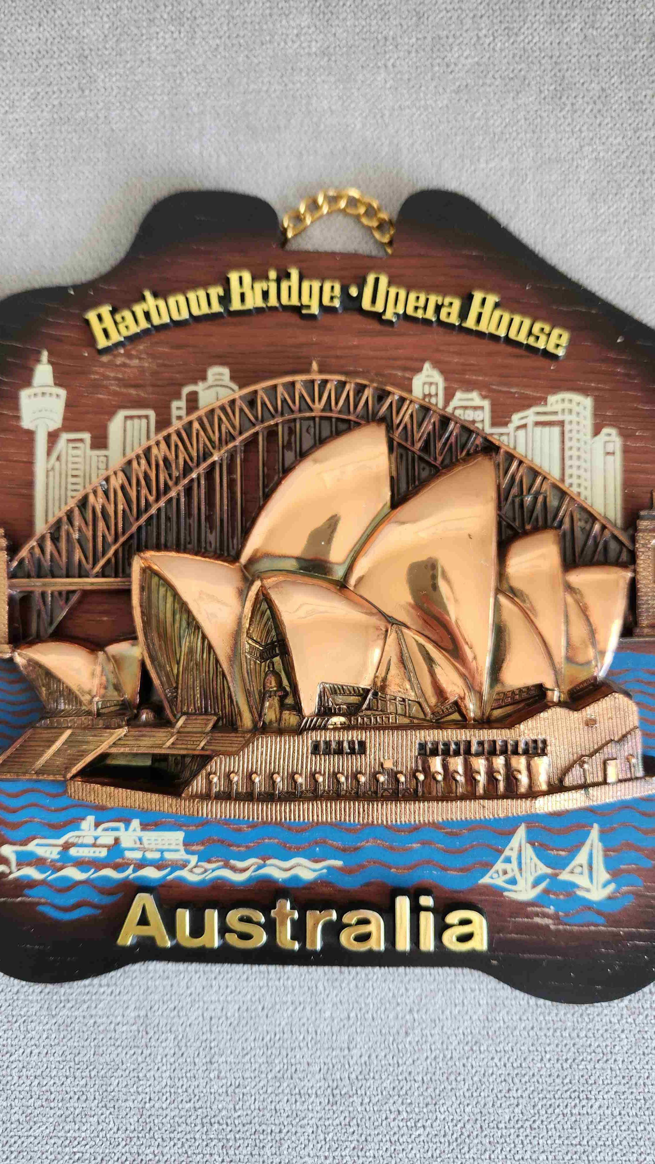 Recuerdo/souvenir vintage del Opera House Sidney - miniatura 3