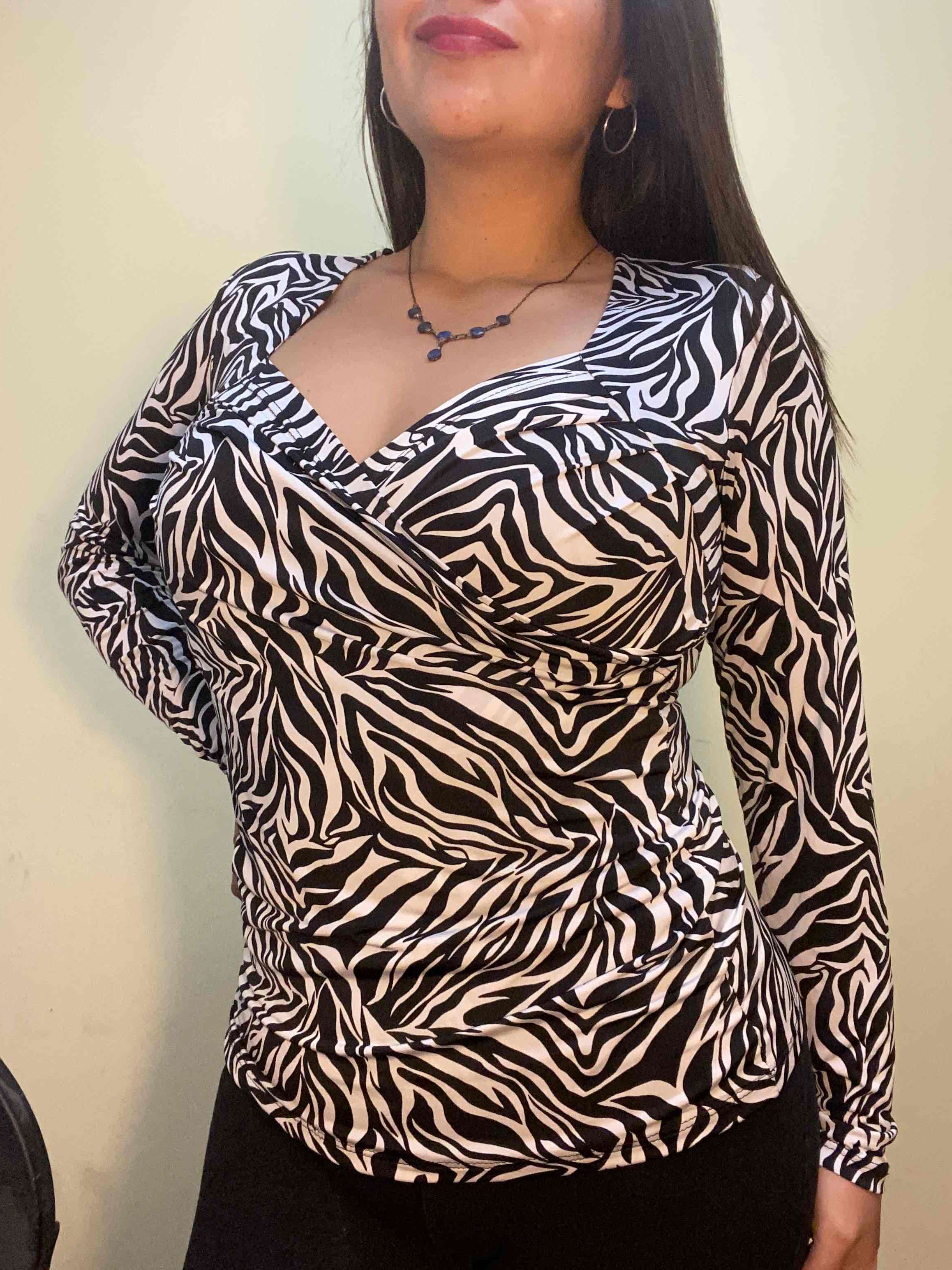 Blusa estampado cebra - miniatura 2