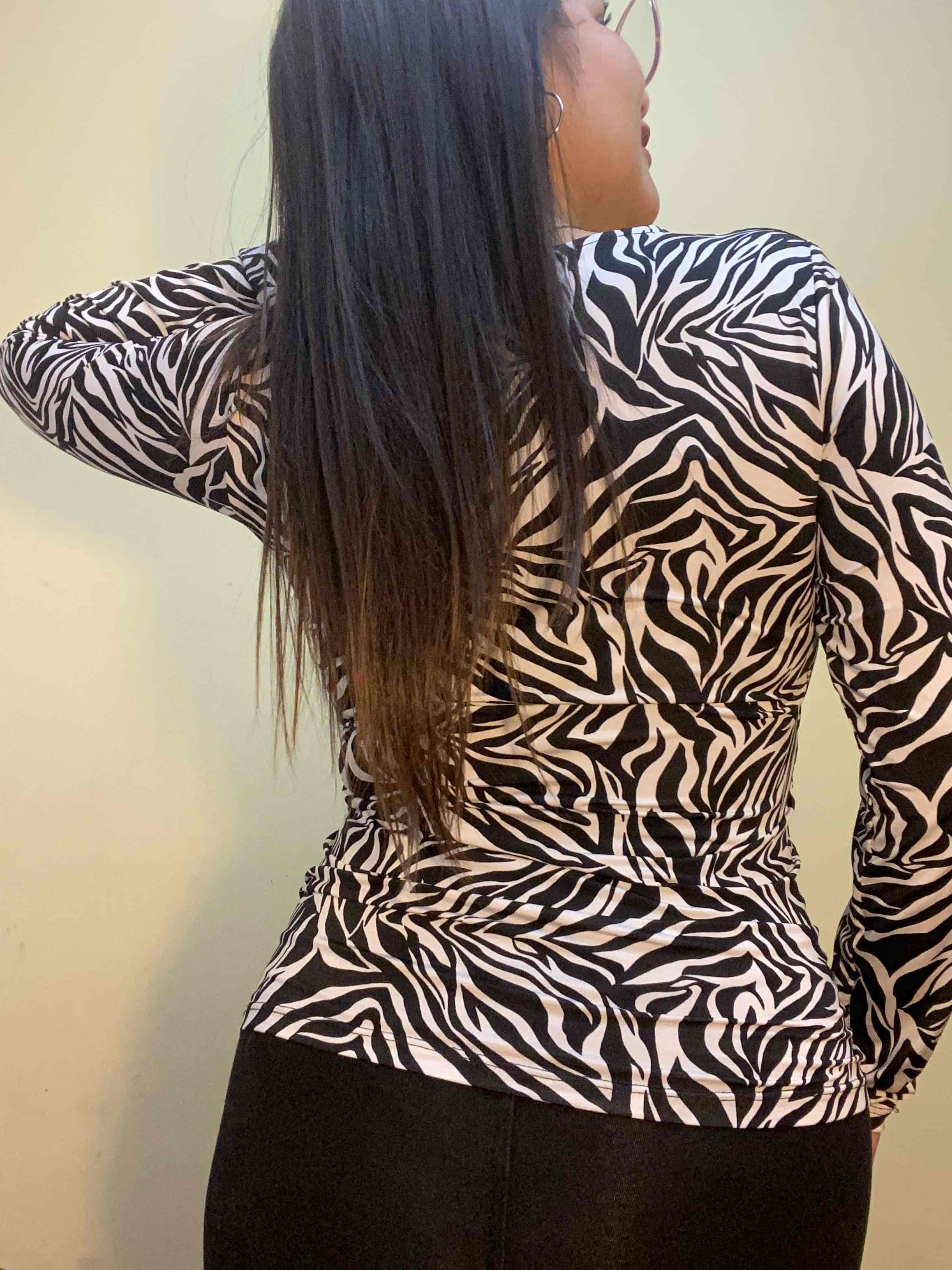 Blusa estampado cebra - miniatura 5