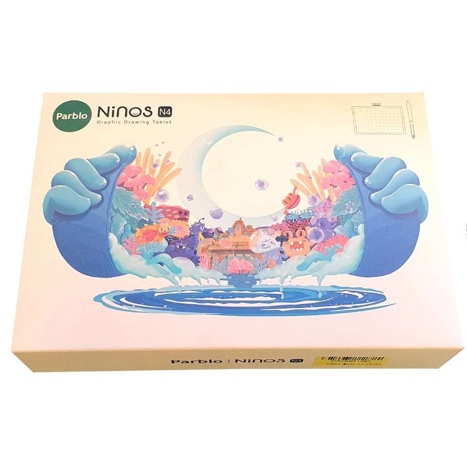 Tableta Gráfica Parblo Ninos N4 Celeste - miniatura 2