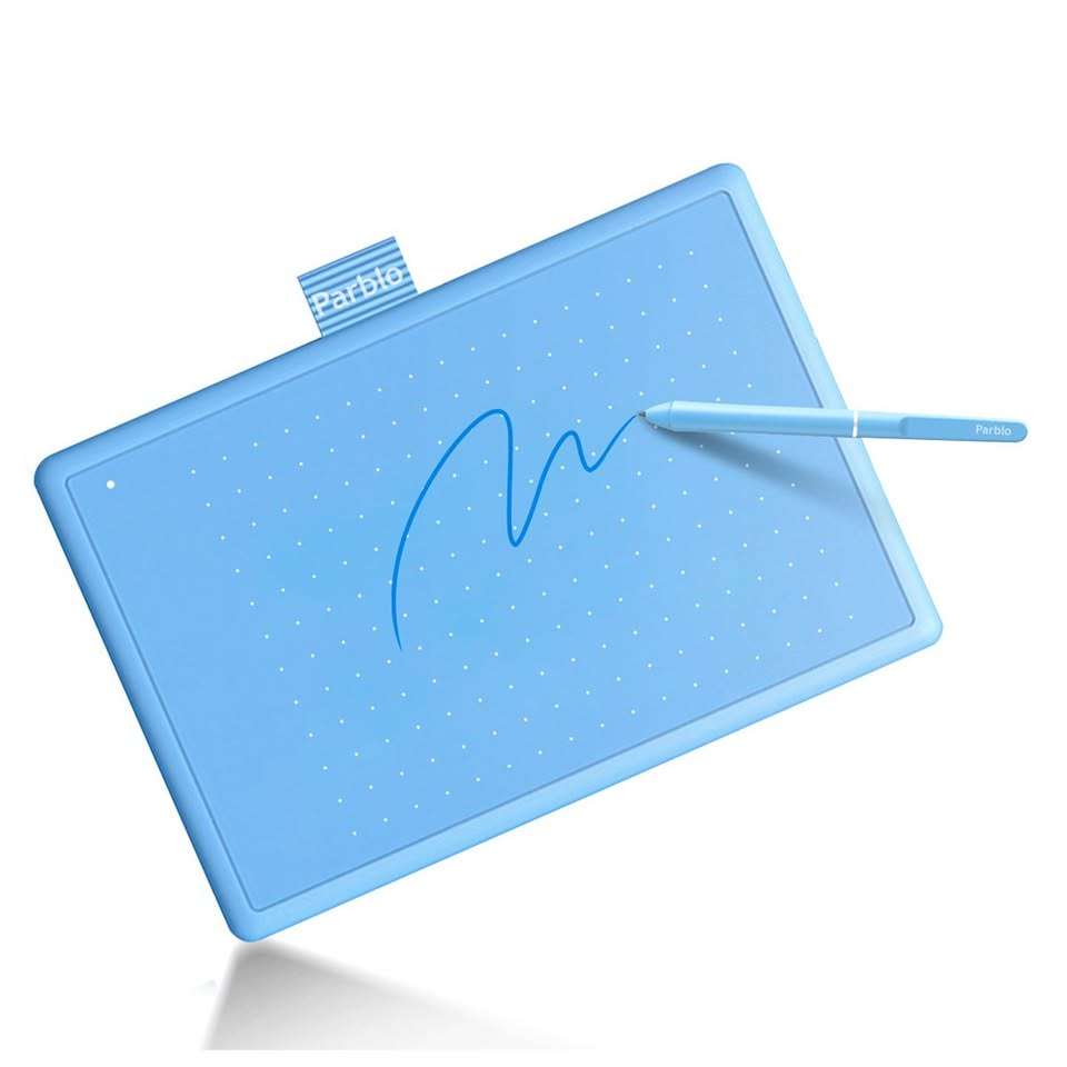 Tableta Gráfica Parblo Ninos N4 Celeste - miniatura 4