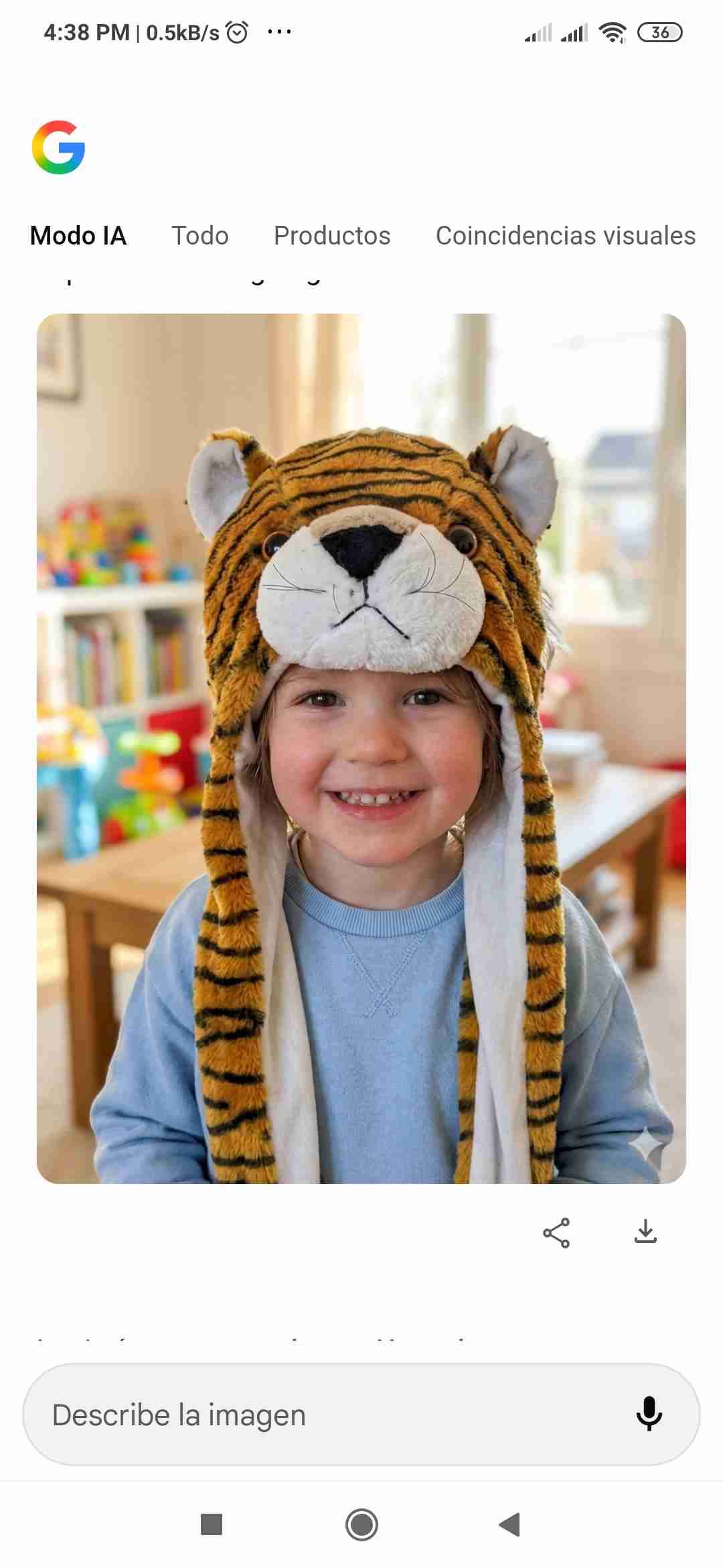 Gorro animado infantil oso de felpa - miniatura 3