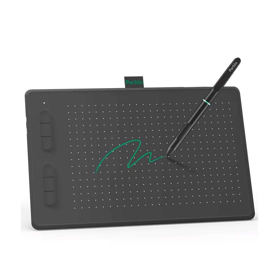 Tableta Gráfica Parblo Ninos N7b Negra - miniatura 2