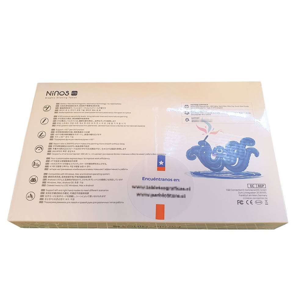 Tableta Gráfica Parblo Ninos N7b Negra - miniatura 4