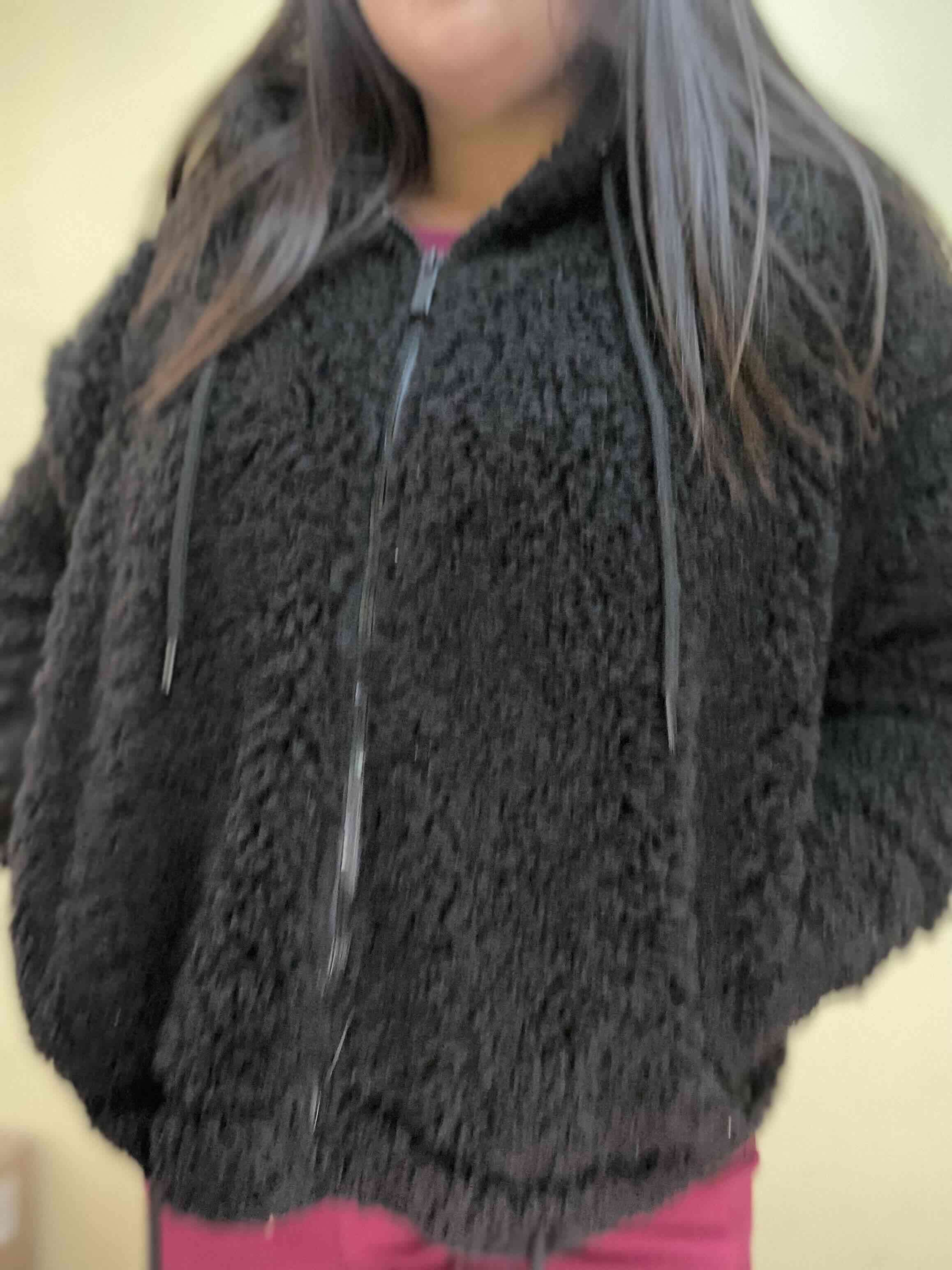 Chaqueta negra de polar - miniatura 4
