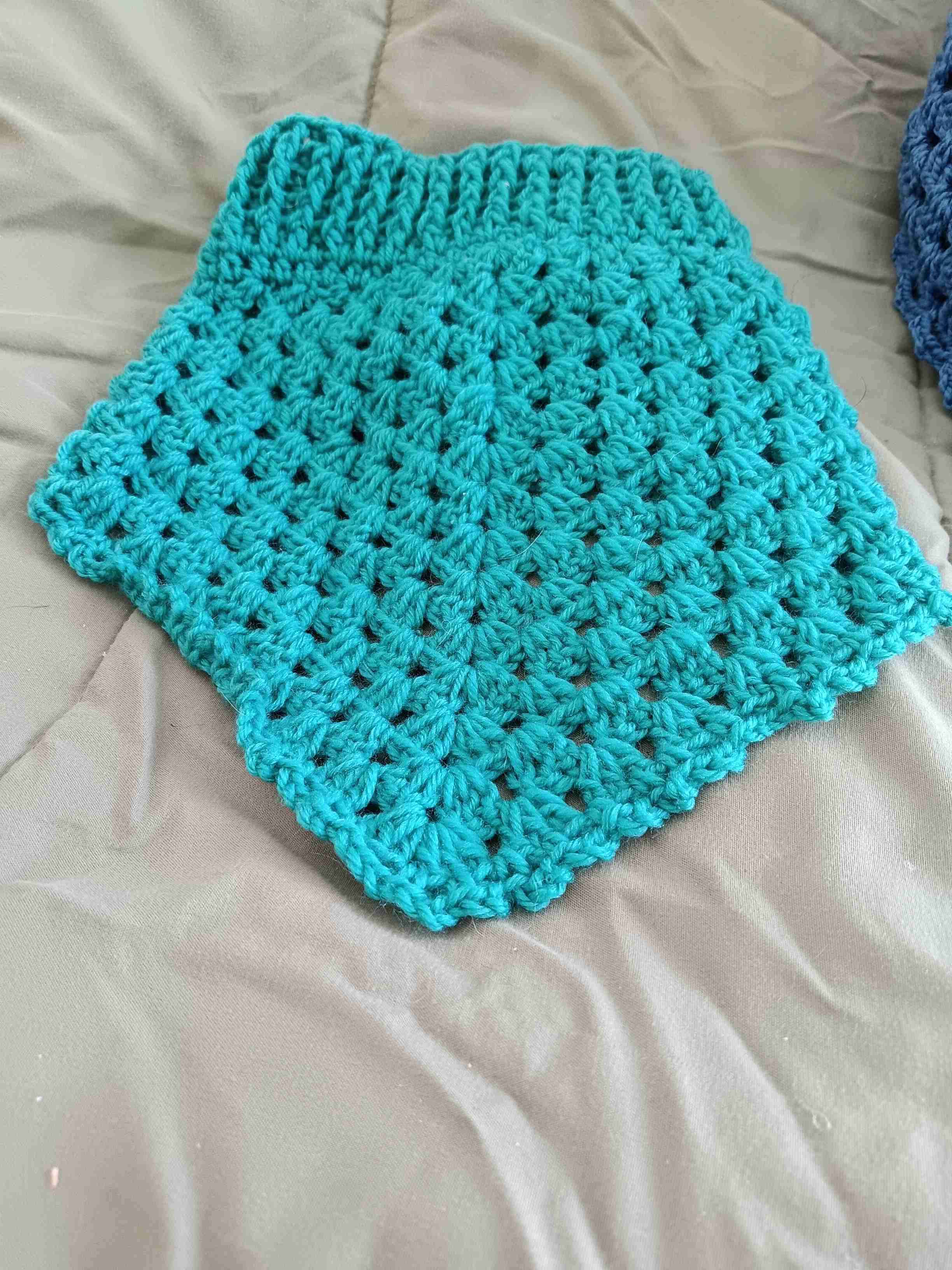 Cuello tejido en lana de dos colores - miniatura 3