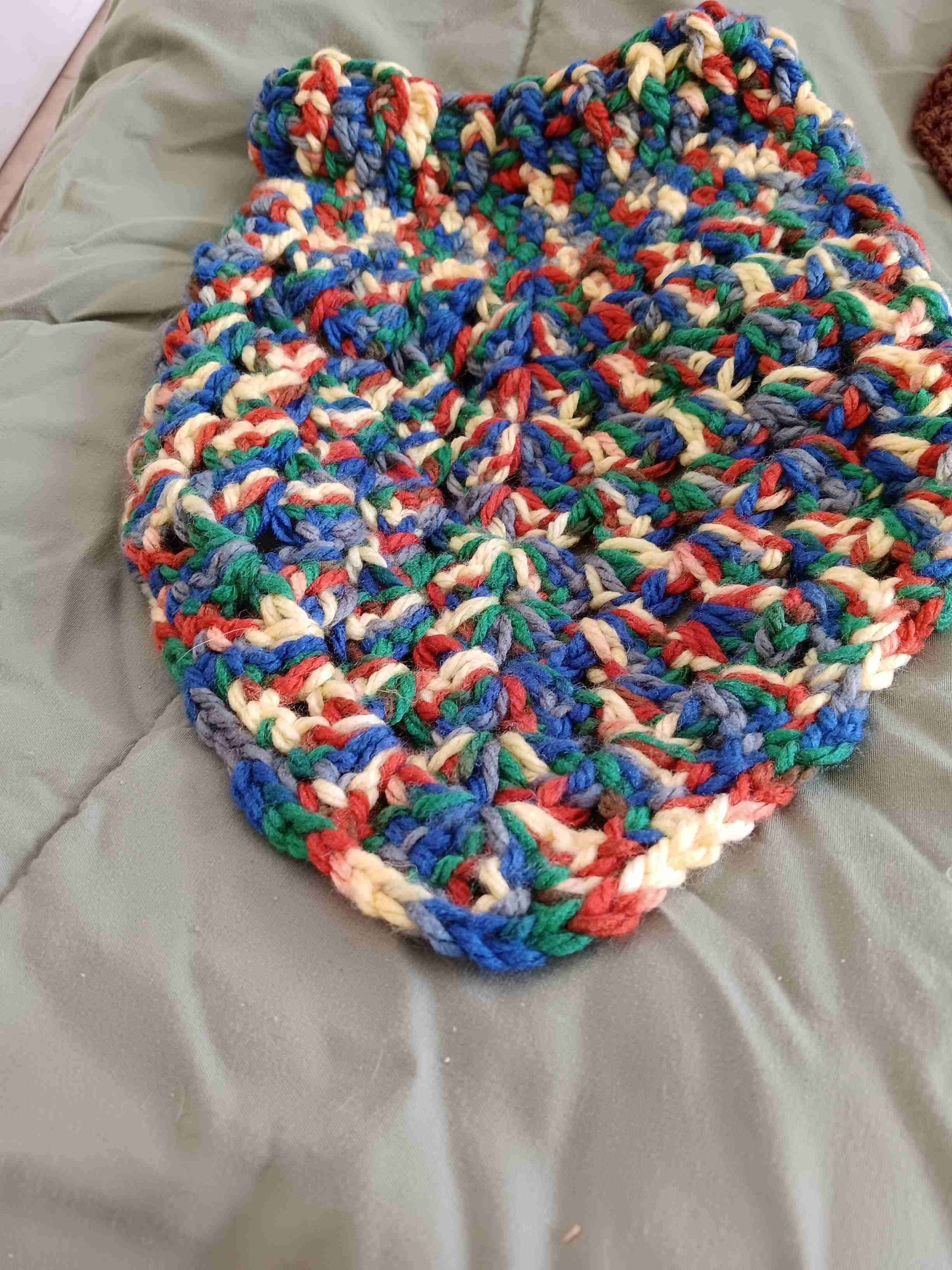 Cuello tejido en lana de dos colores - miniatura 5