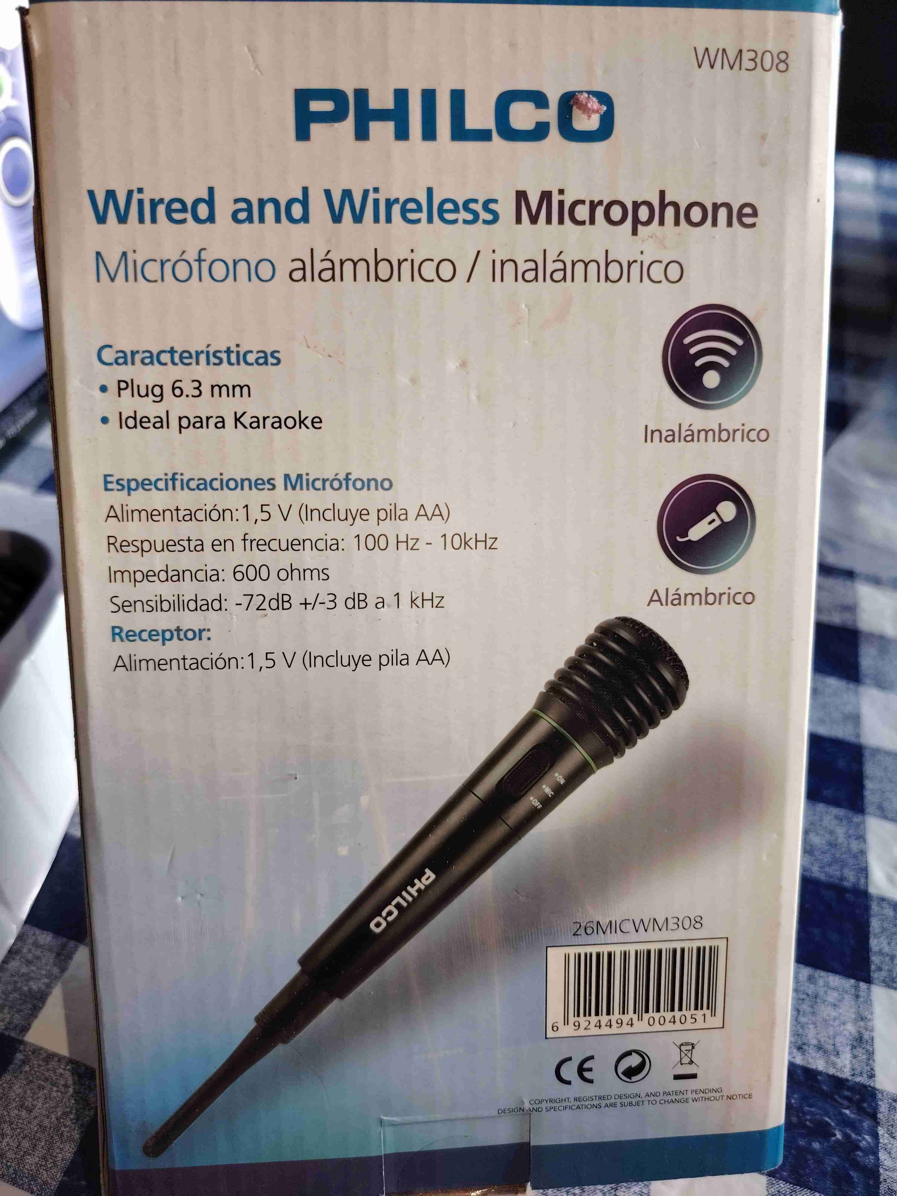 Micrófono inalámbrico Philco - miniatura 3