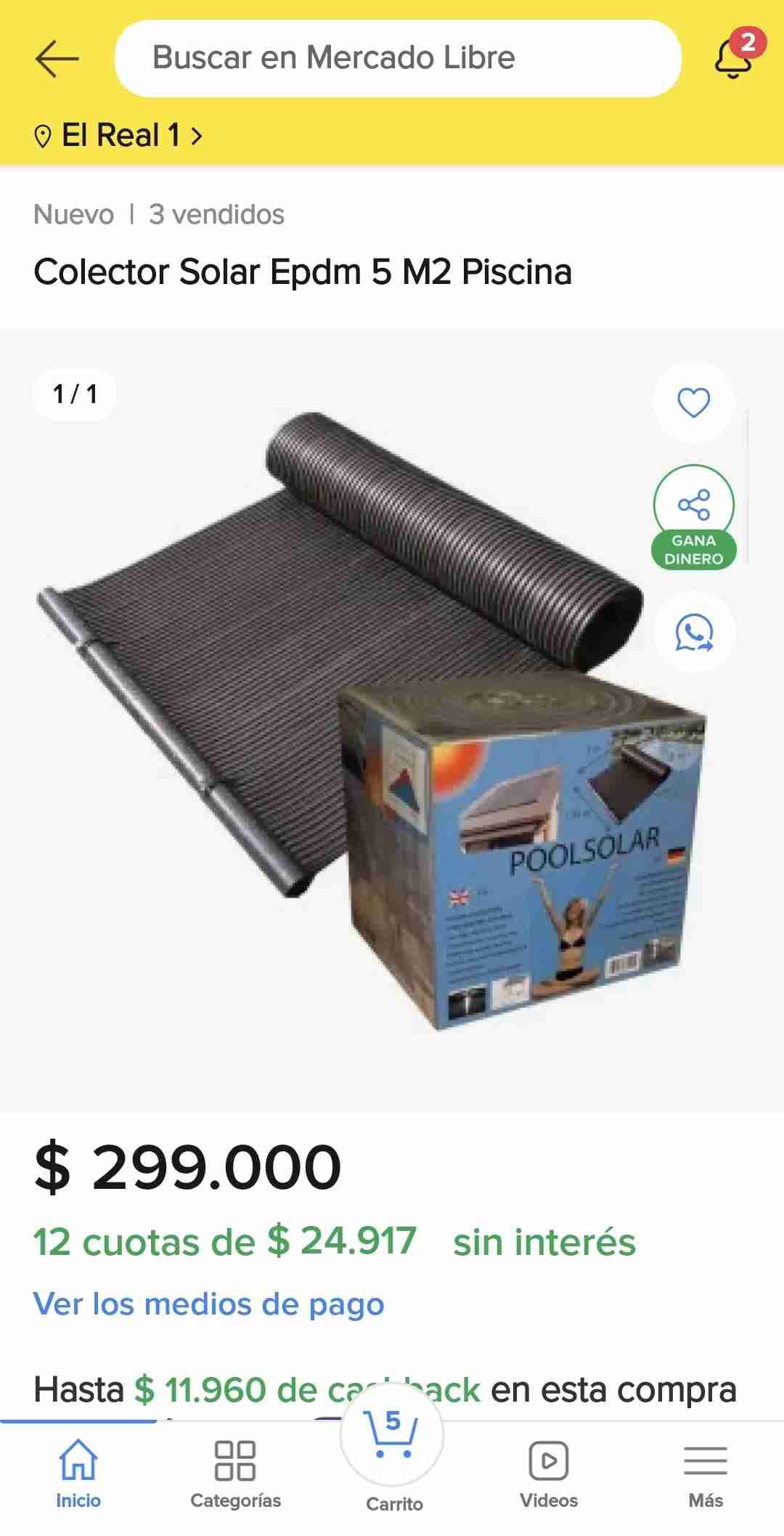 Calentador de agua solar - miniatura 3