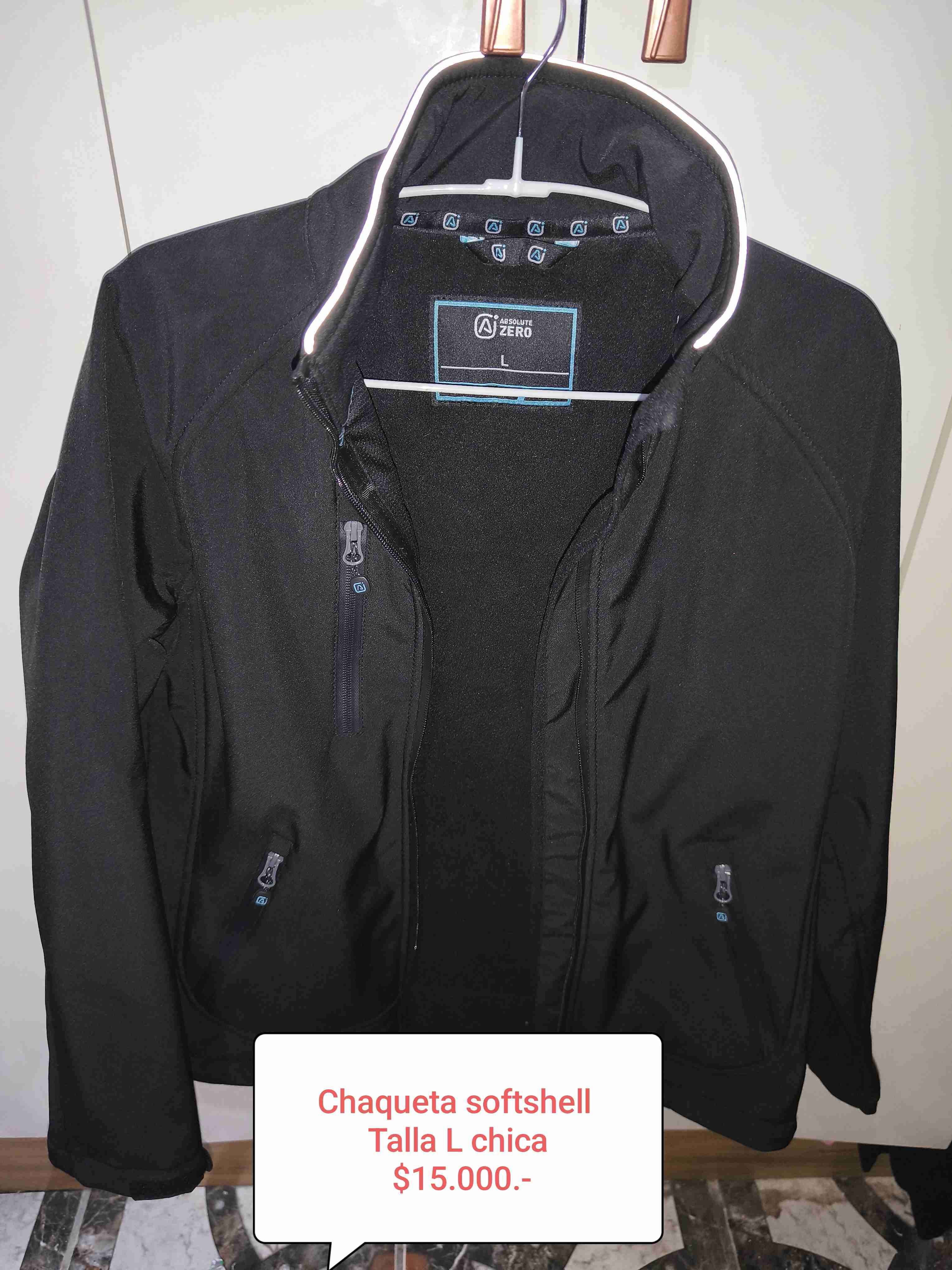 Chaqueta negra térmica softshell talla L - miniatura 2