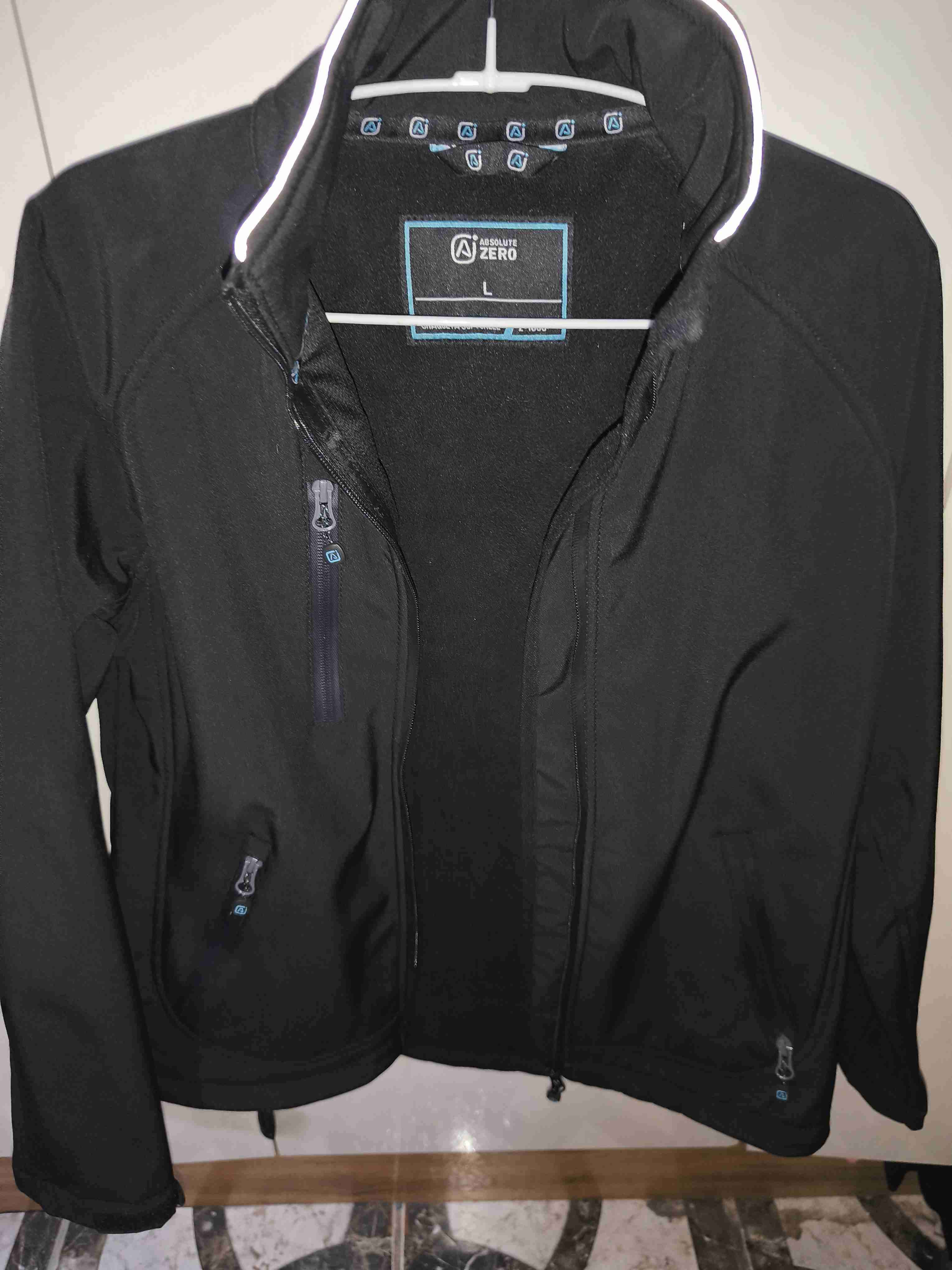 Chaqueta negra térmica softshell talla L - miniatura 3