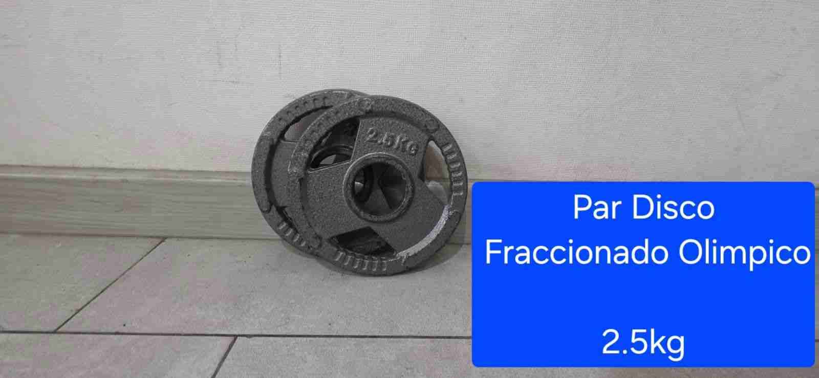 Par de discos fraccionados 2.5 kg