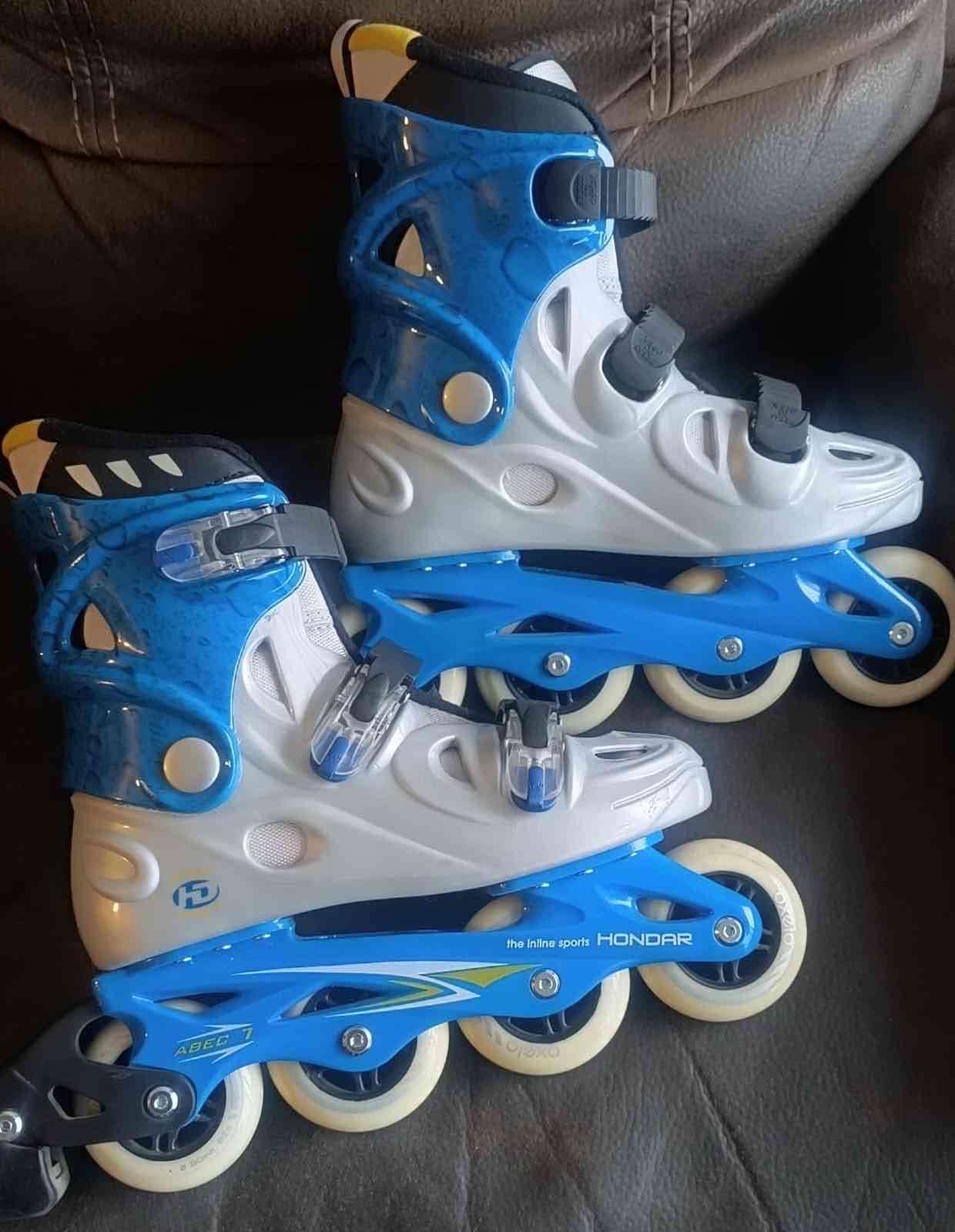 Patines en línea azul y blanco - miniatura 2