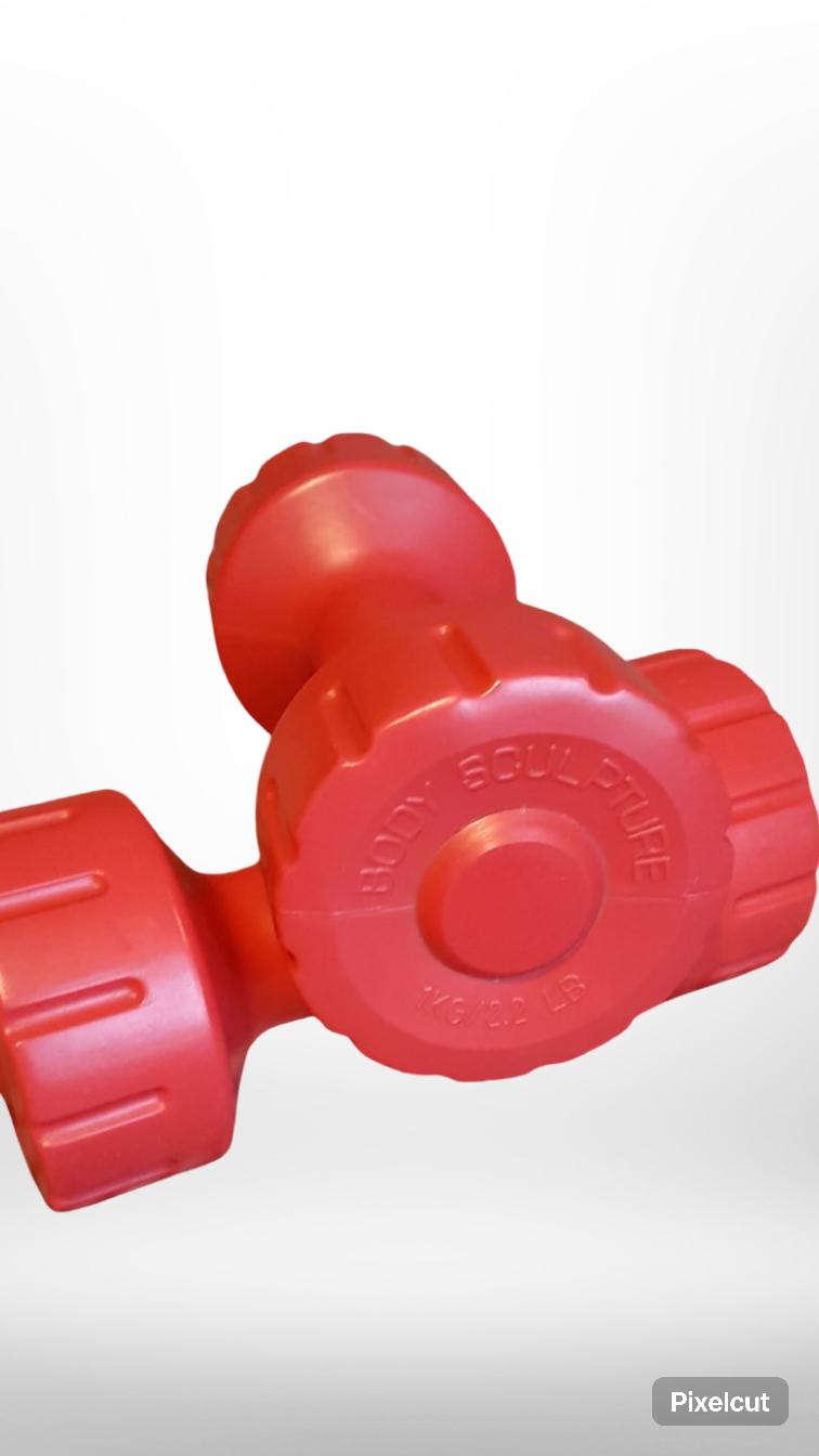 Pesas de ejercicio 1kg rojas