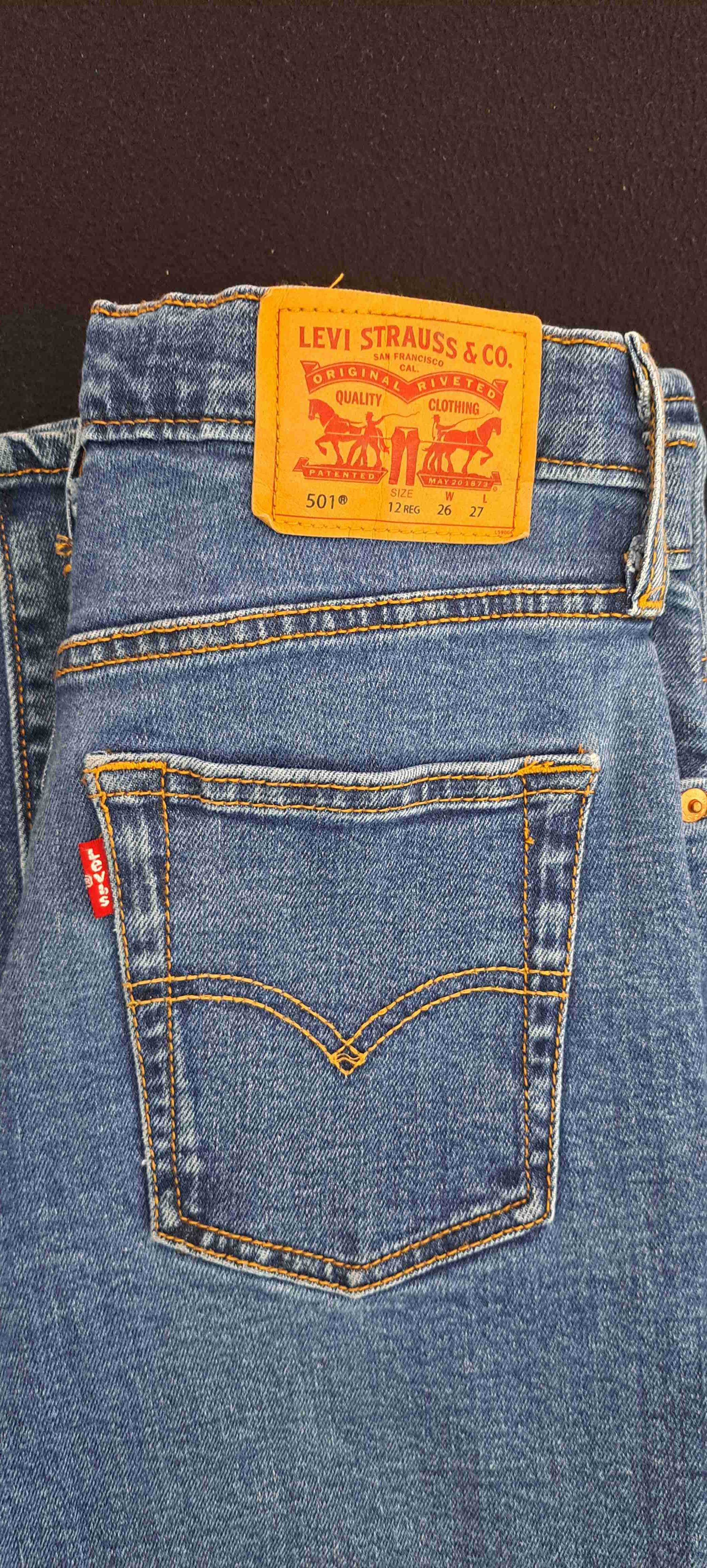 Jeans azul Levis talla 12 original - miniatura 2