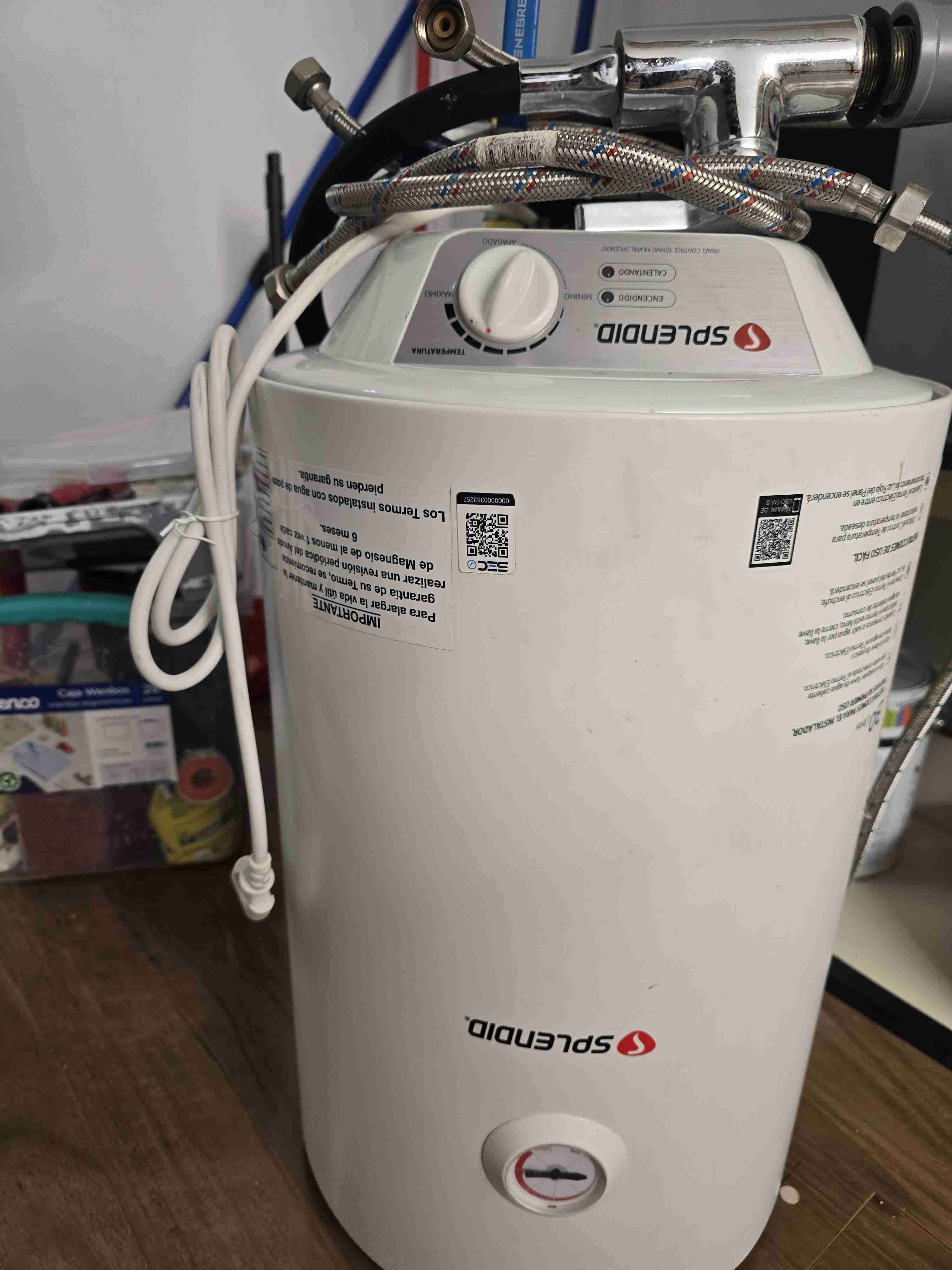 Calefón eléctrico Splendid c9n poco uso - miniatura 2