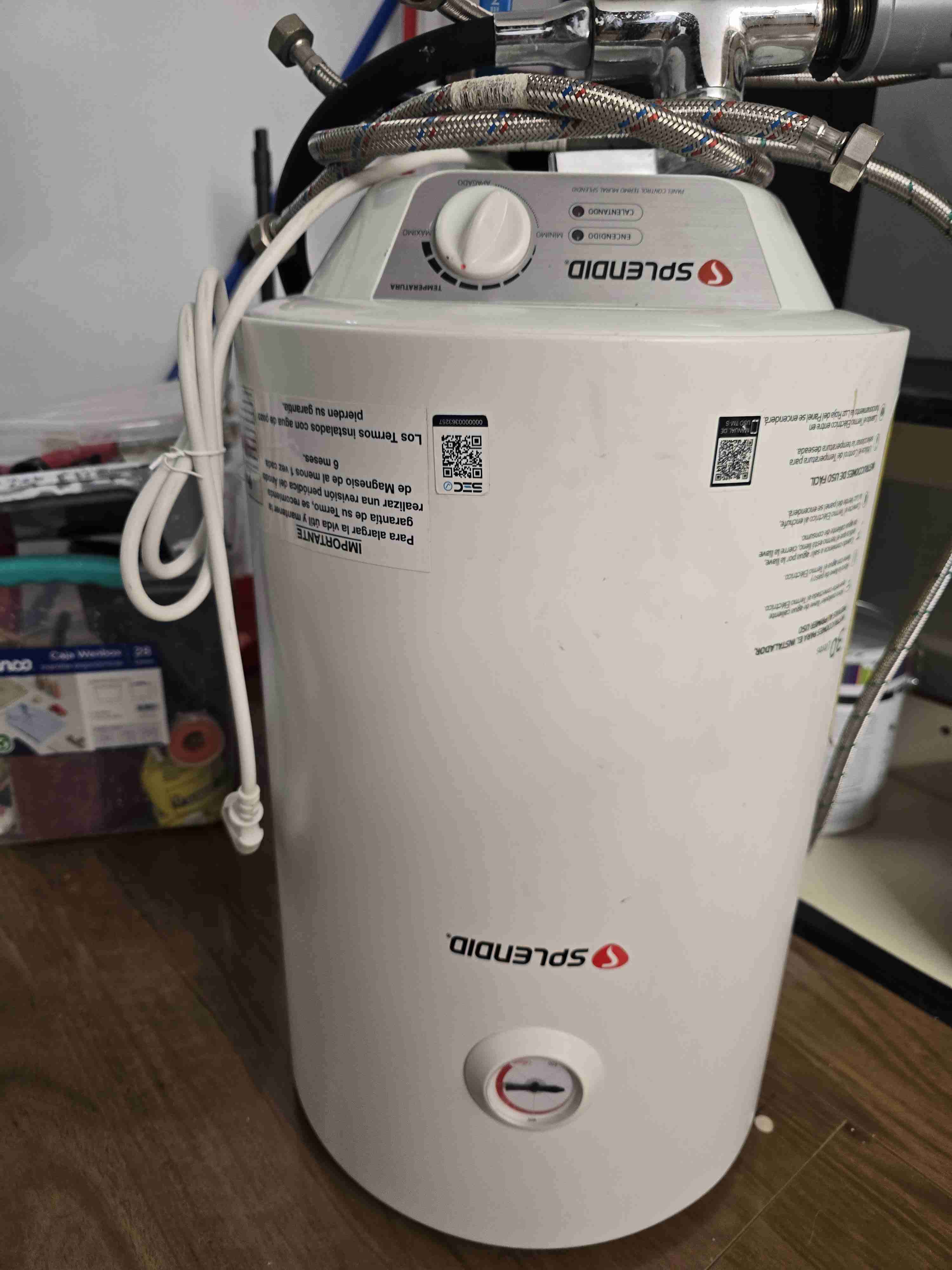 Calefón eléctrico Splendid c9n poco uso - miniatura 3