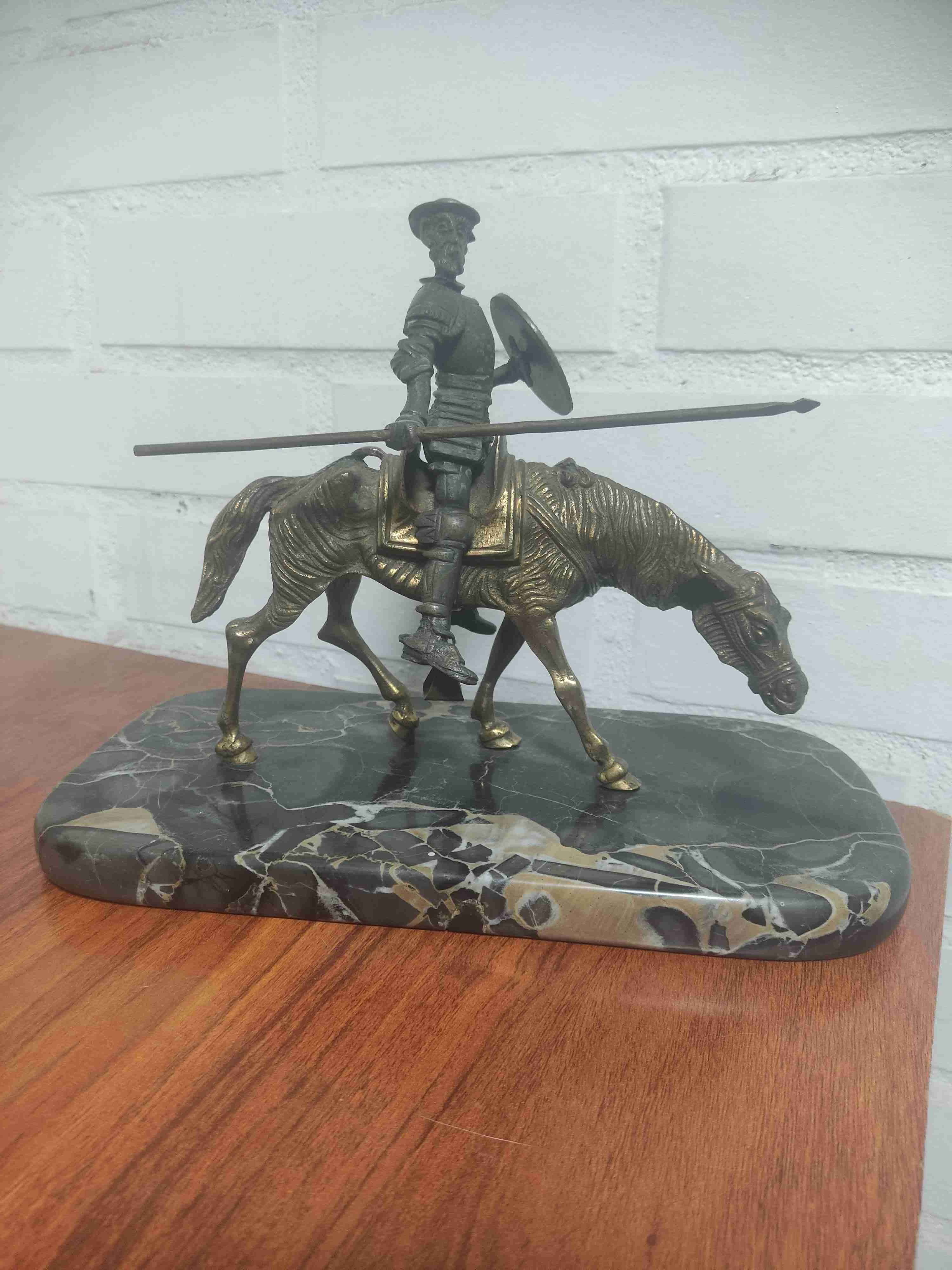 Figura de bronce Don Quijote - miniatura 1