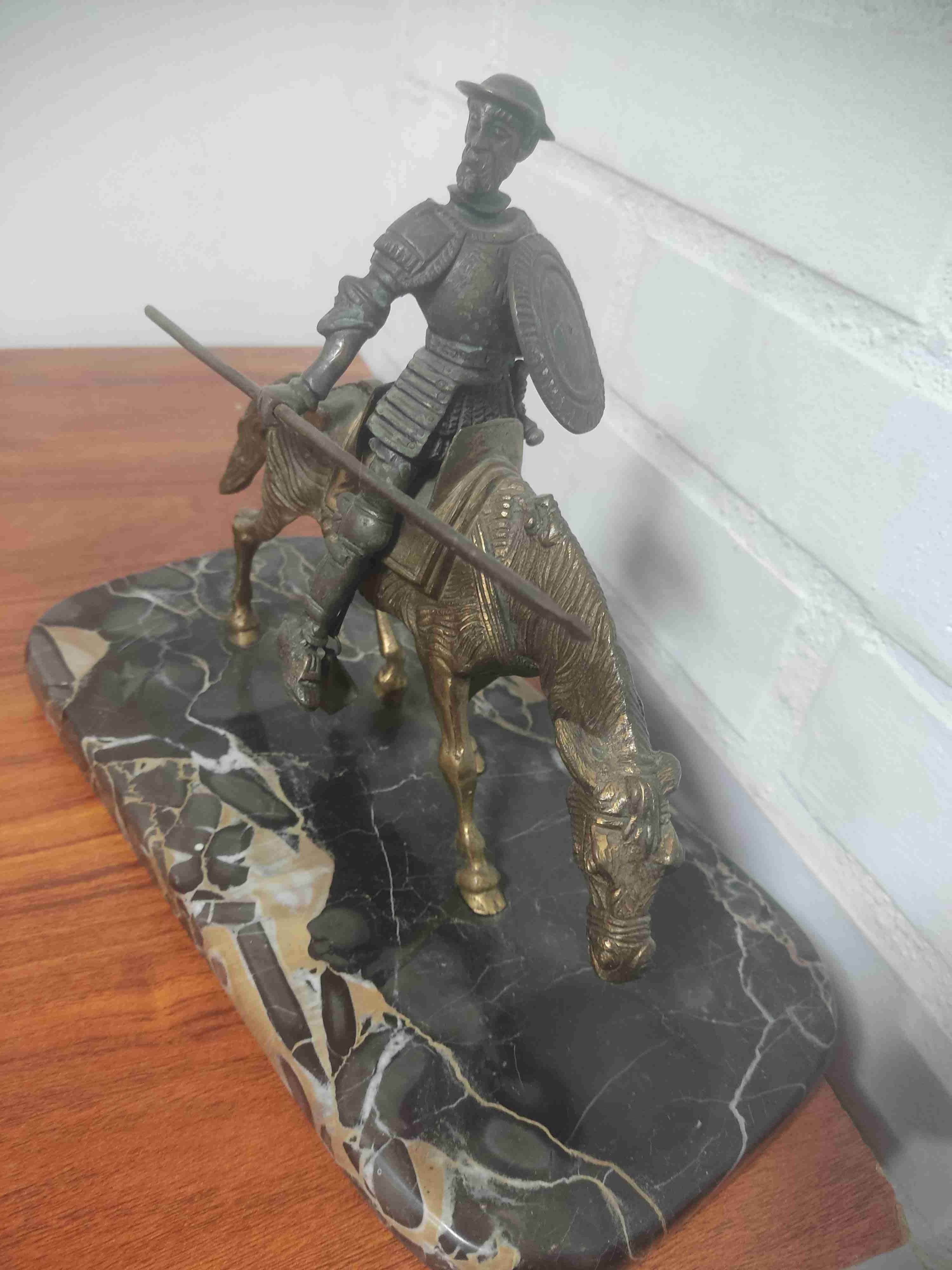 Figura de bronce Don Quijote - miniatura 2