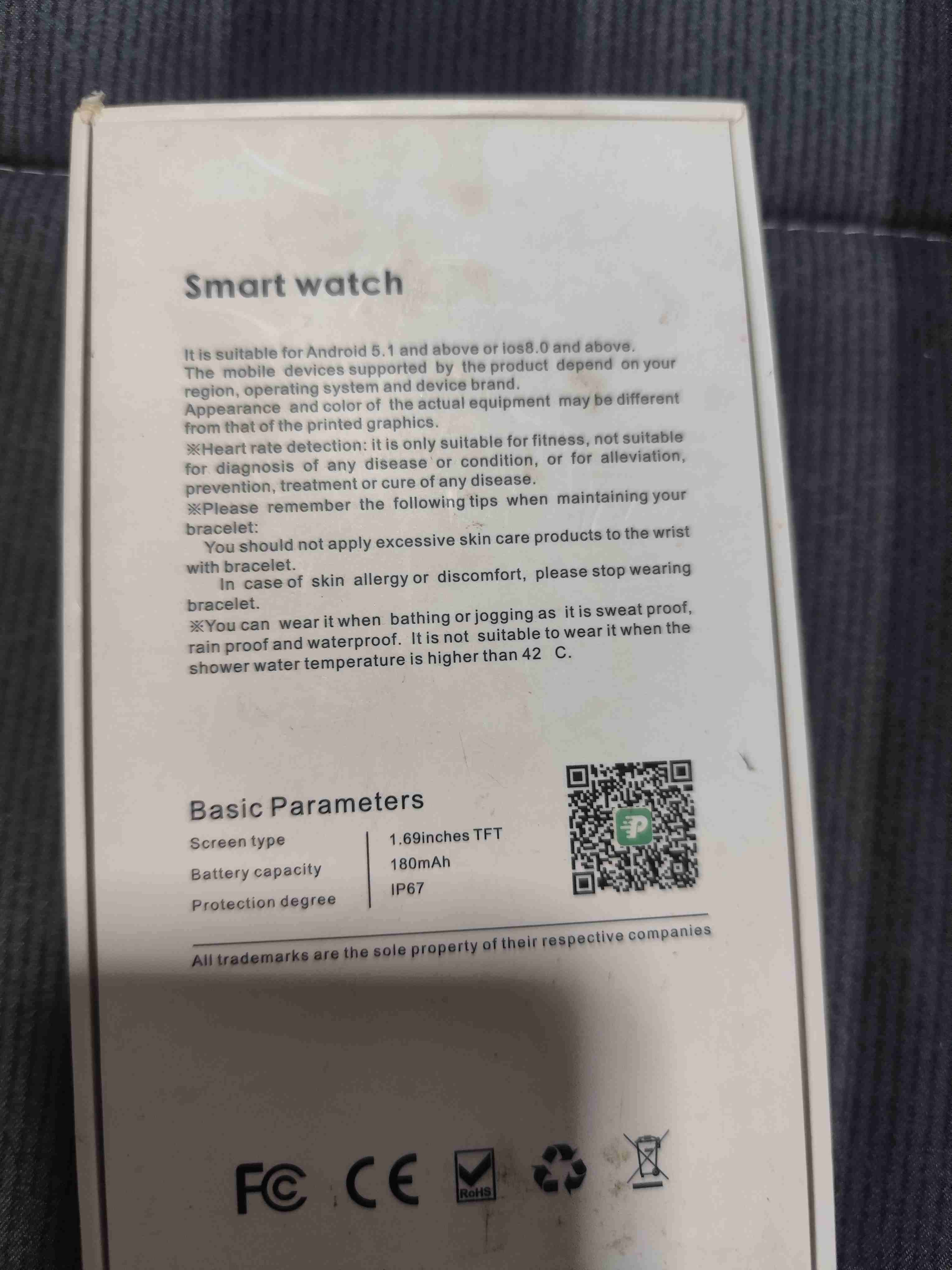 Smartwatch con correa gris - miniatura 5