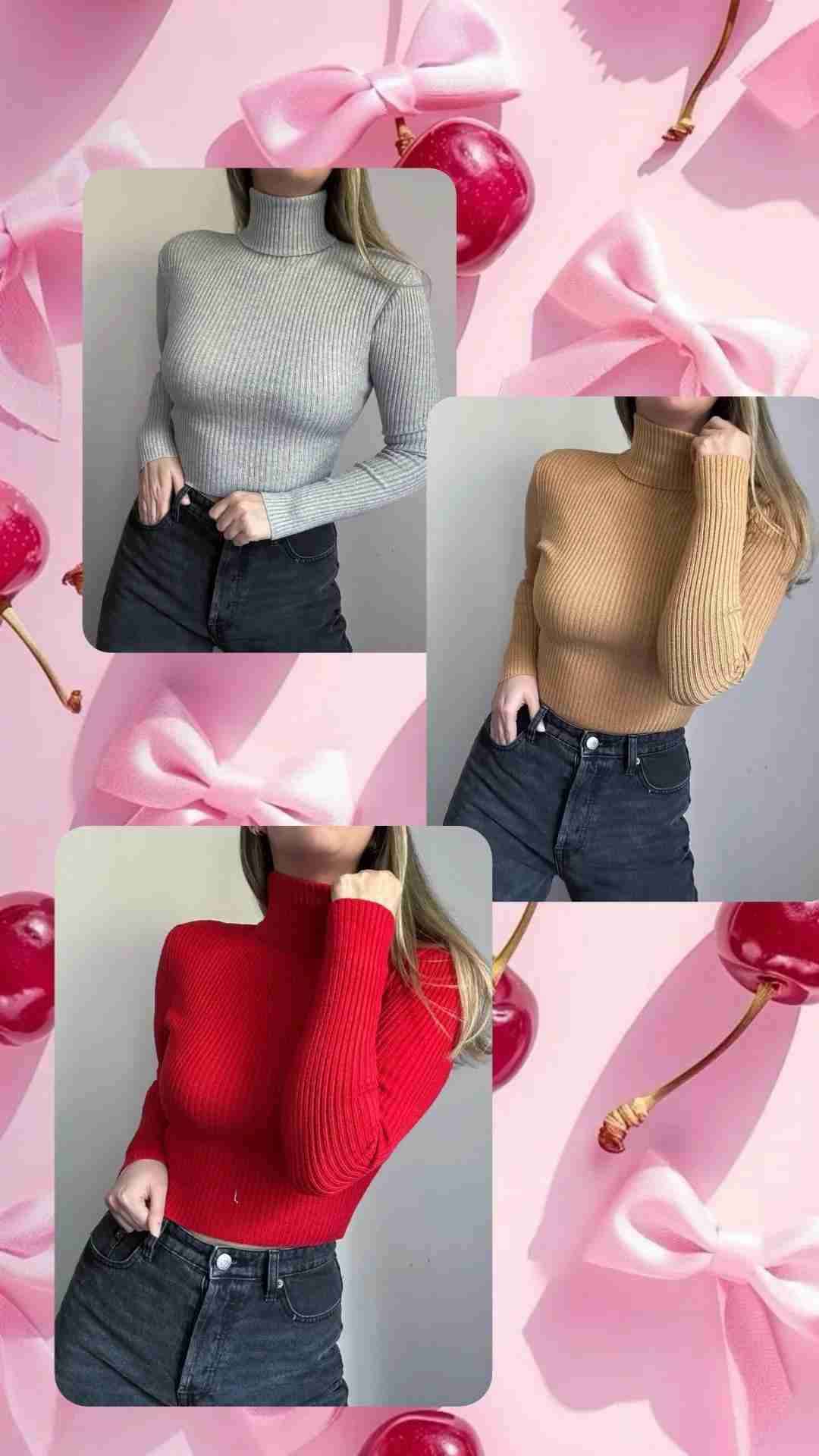 Polerón cuello alto colores varios - miniatura 1