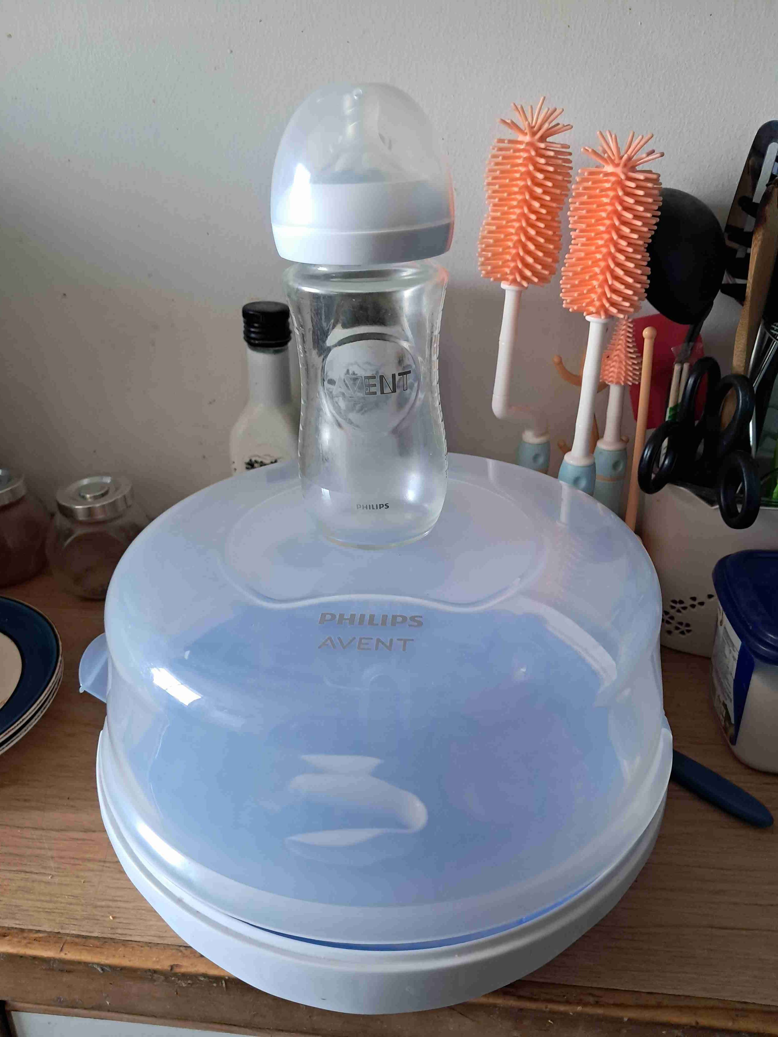 Esterilizador Philips Avent + mamadera avent - miniatura 2