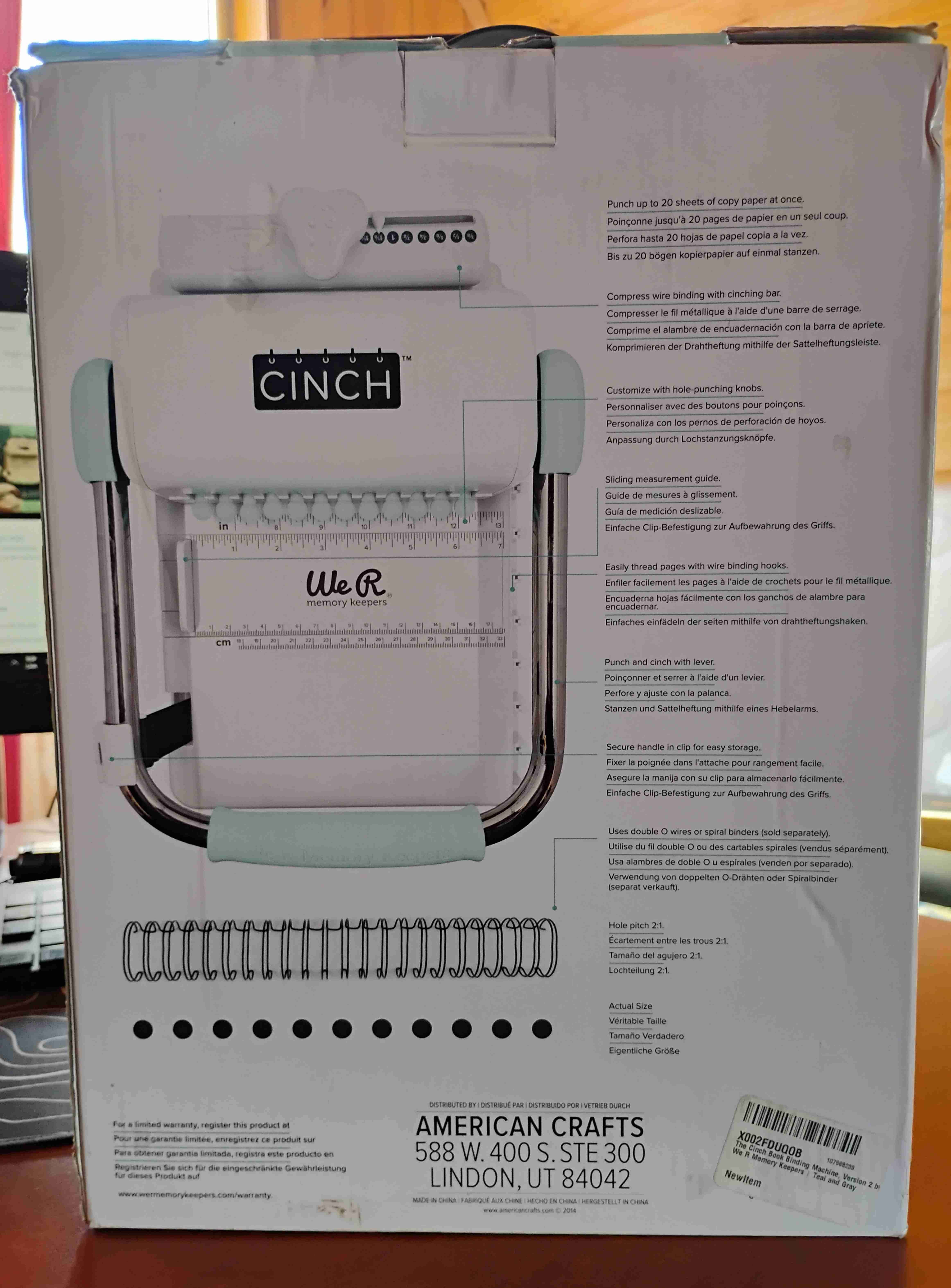 Encuadernadora Cinch We R Memory Keepers - miniatura 2