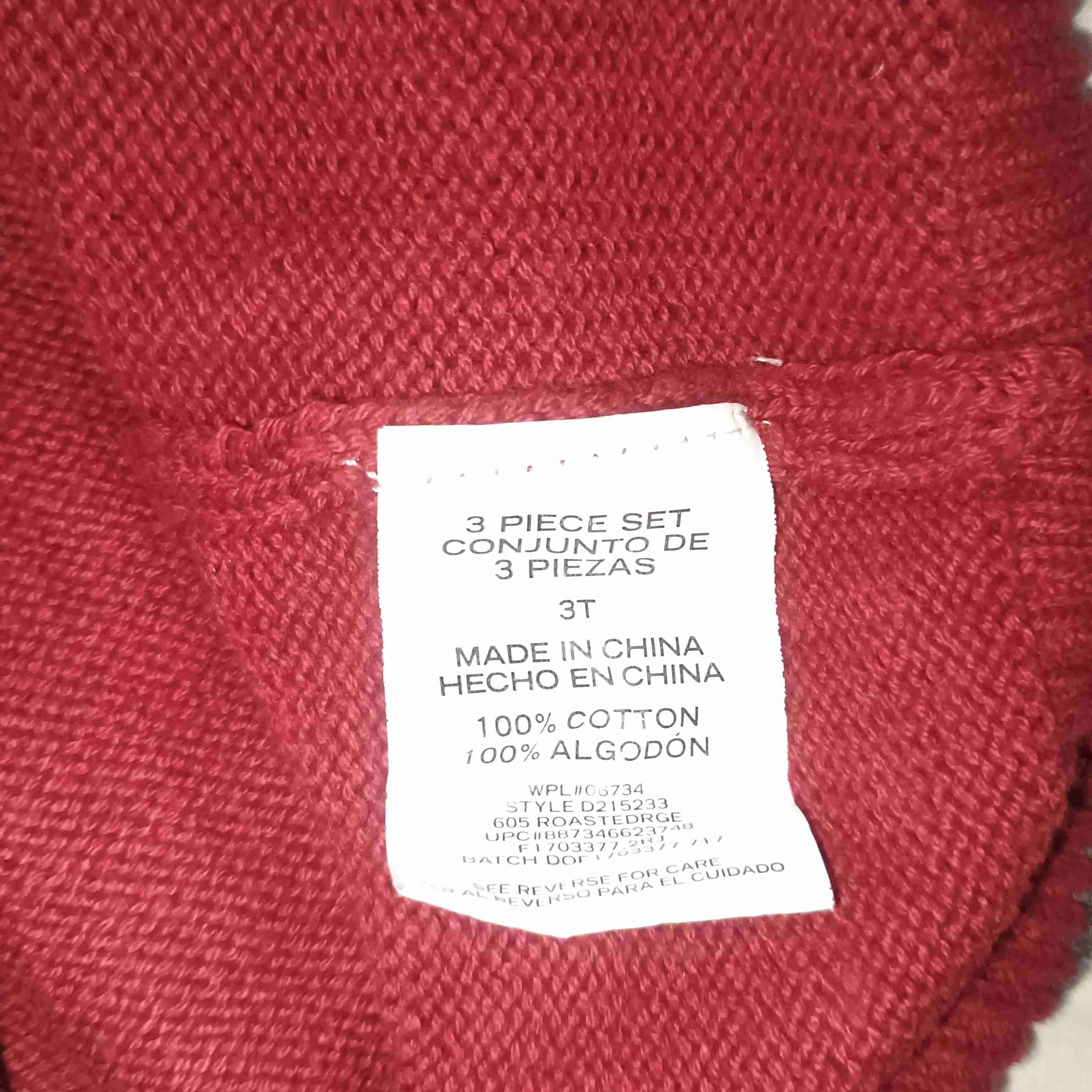 Chaleco sin mangas rojo argyle niño - miniatura 4