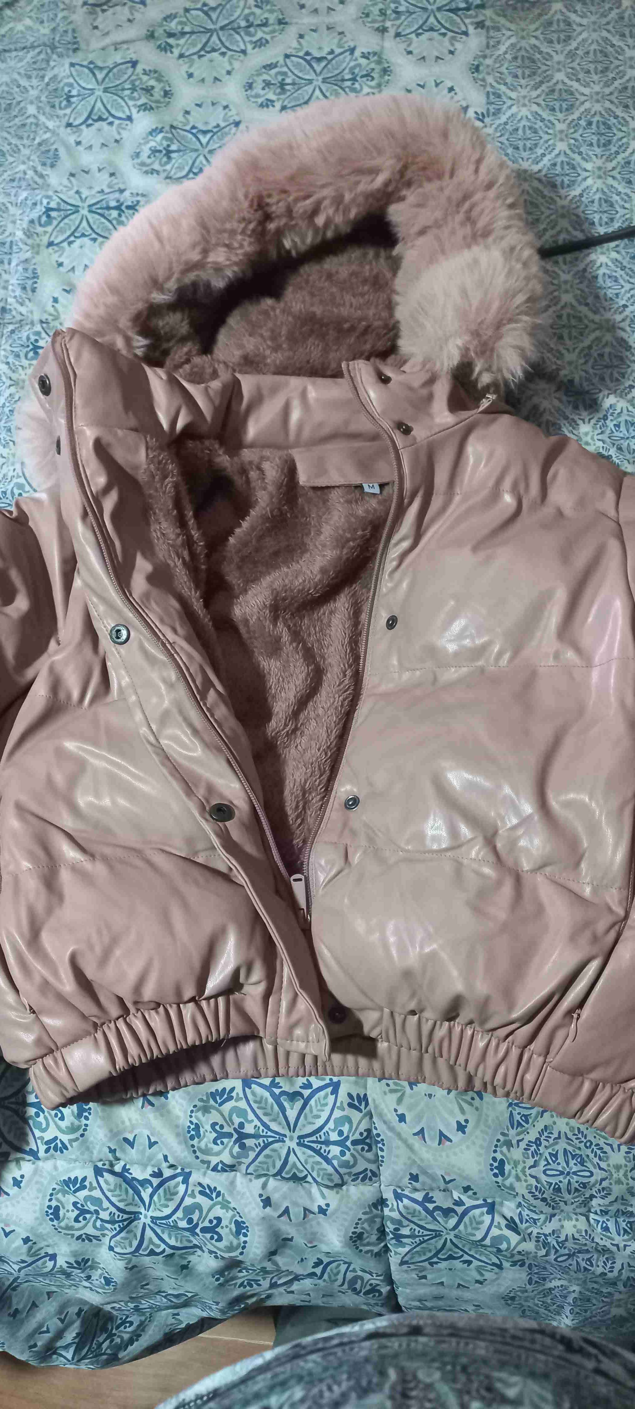 Chaqueta acolchada rosa mujer - miniatura 1