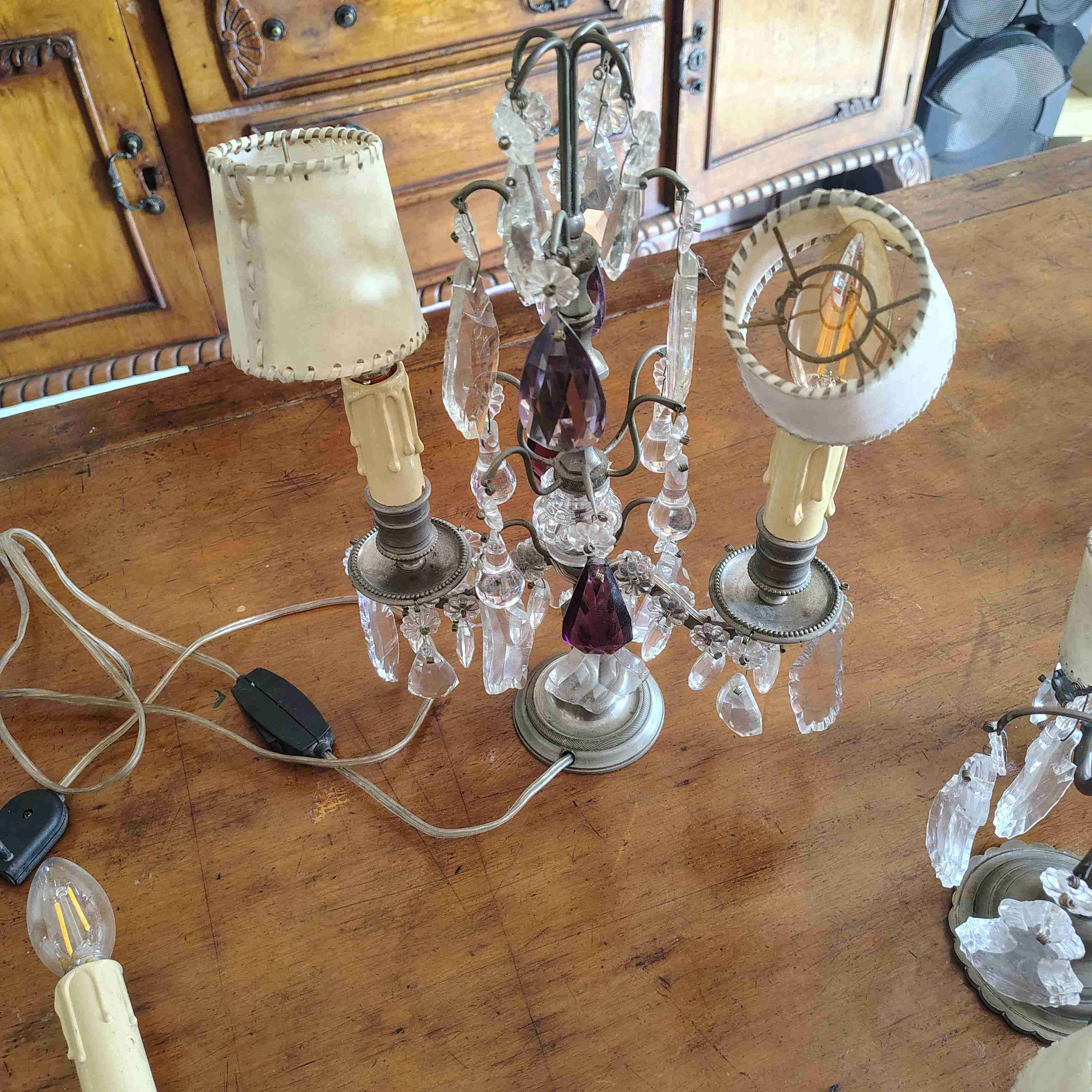 Aplicaciones de pared vintage y candelabros - miniatura 5