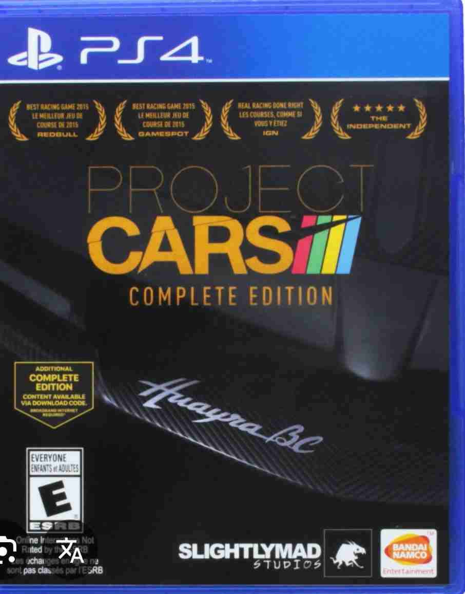 Juego PS4 Project Cars Complete