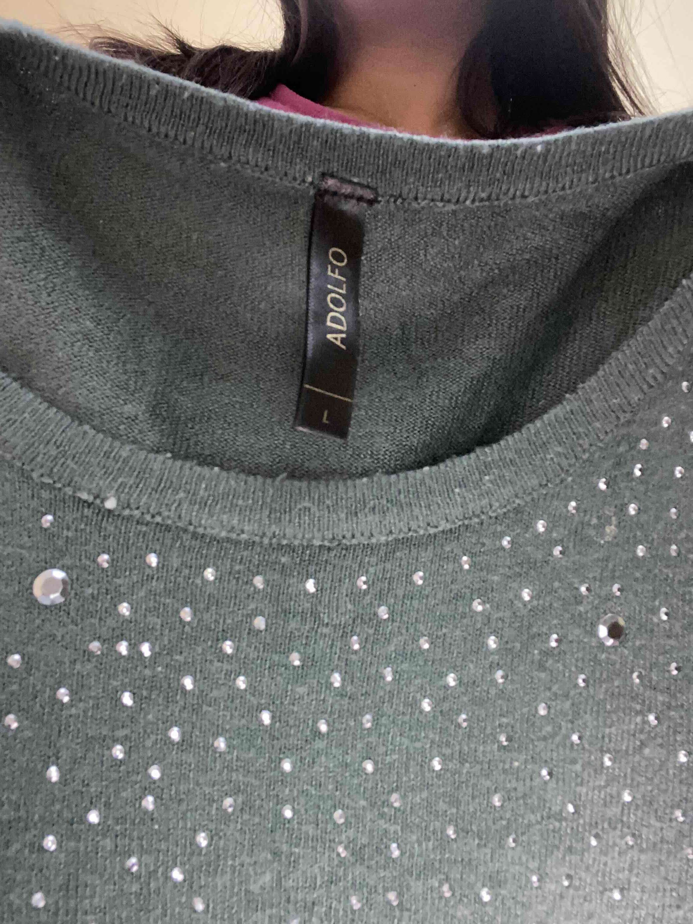 Suéter Verde con apliques brillantes - miniatura 5