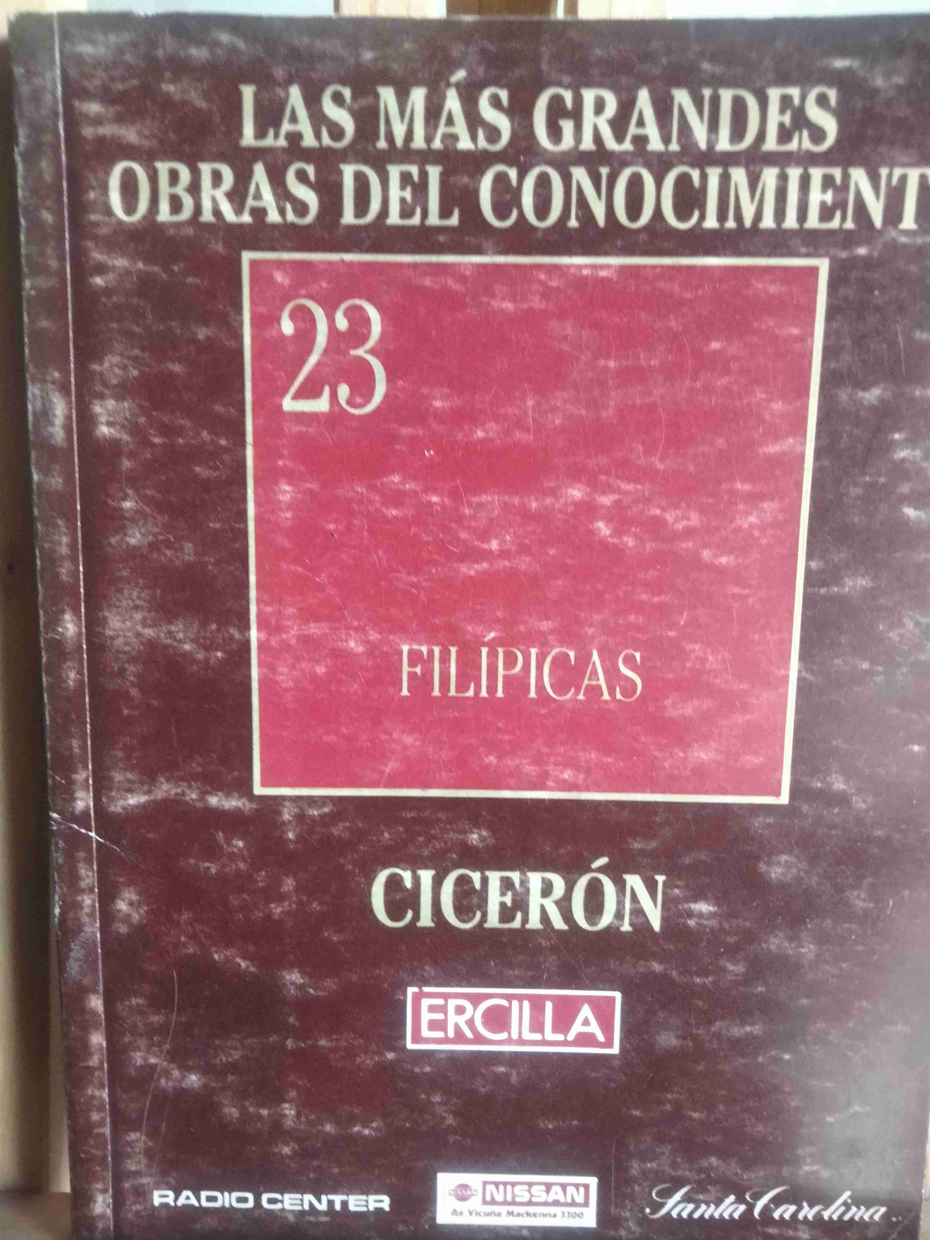 Libro Filípicas de Cicerón