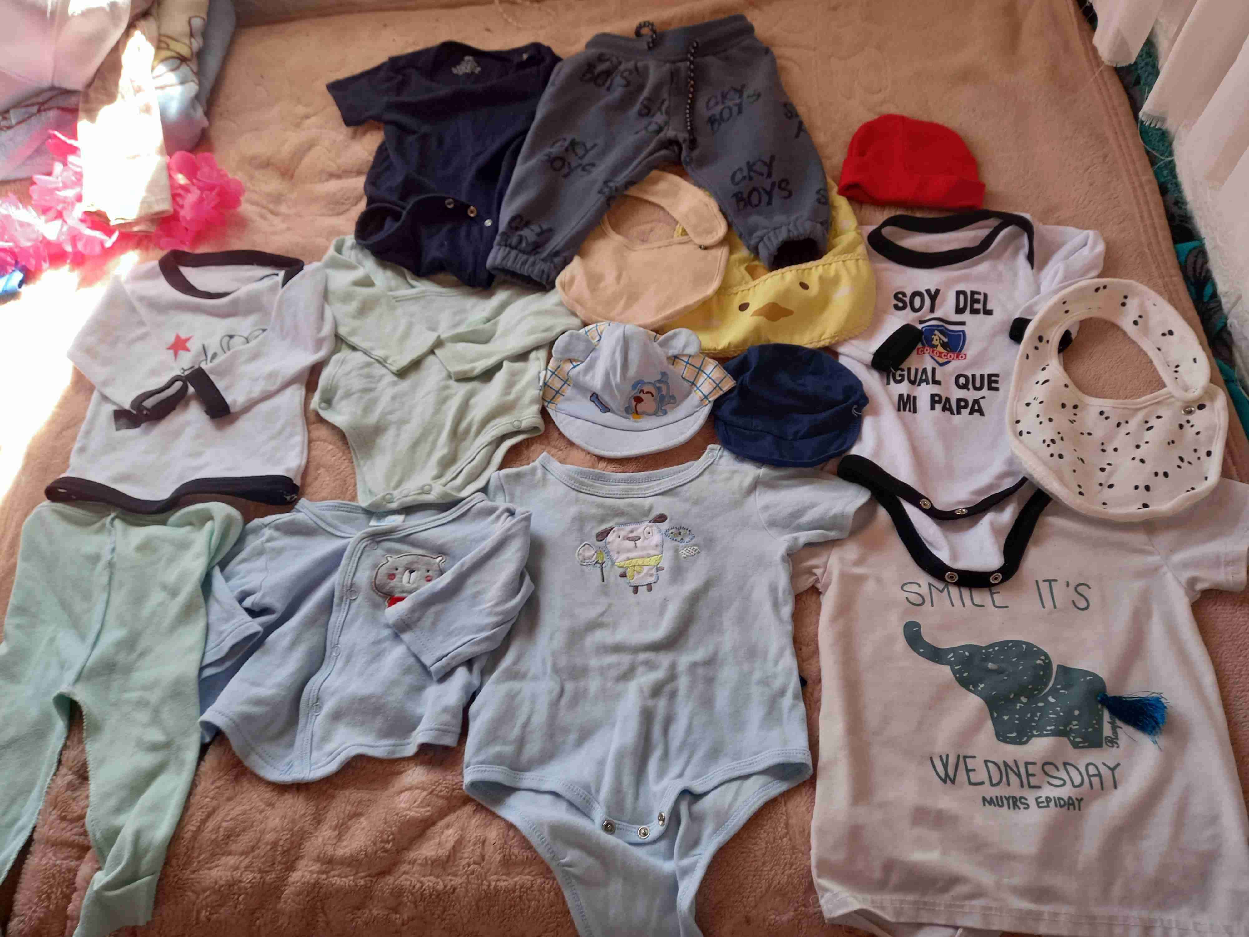 Enterito acolchado de bebé azul - miniatura 4