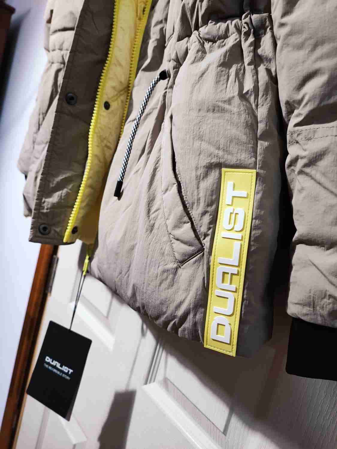 Chaqueta acolchada beige/amarillo - miniatura 5