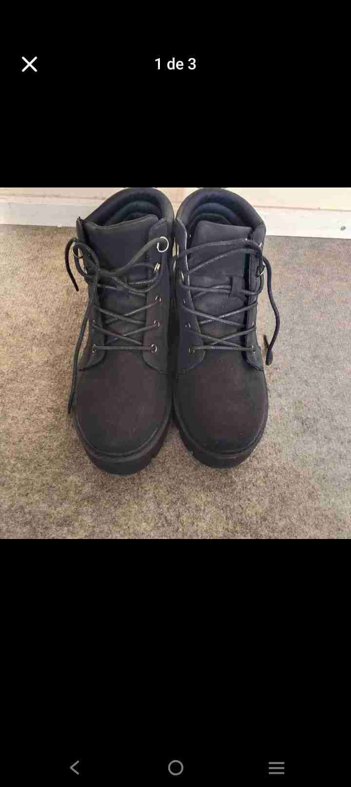 Botas negras de cuero - miniatura 3