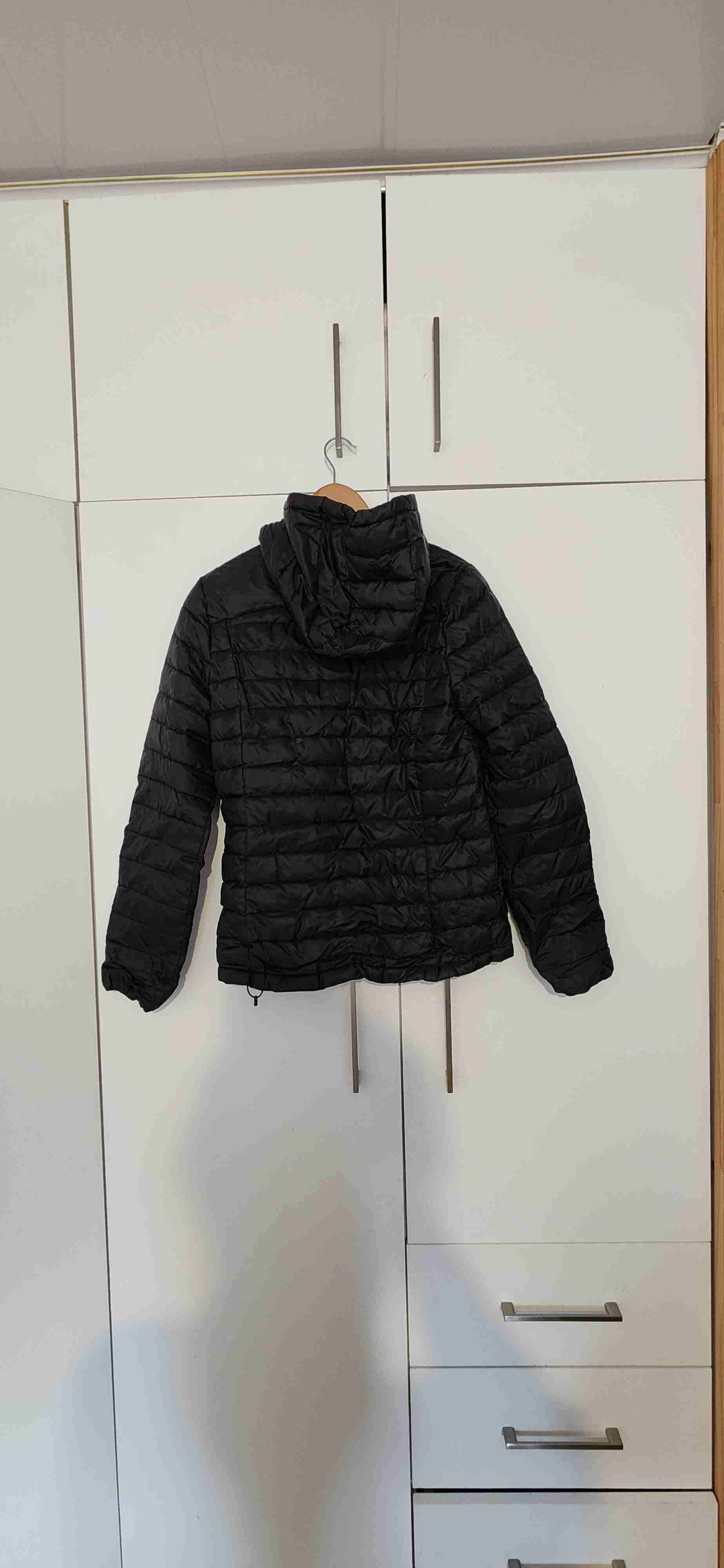 Parka negro con gorro - miniatura 2