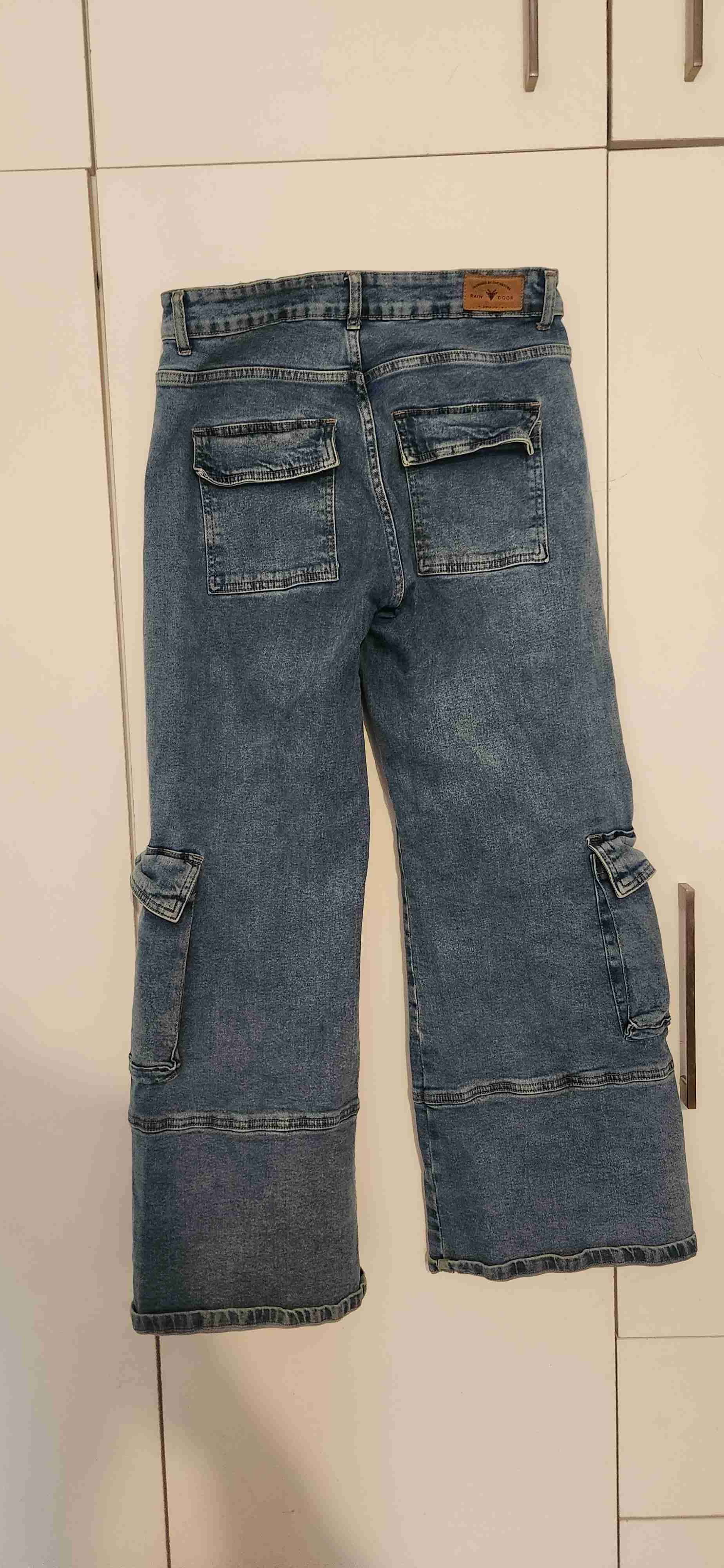 Pantalones cargo de mezclilla azul - miniatura 2