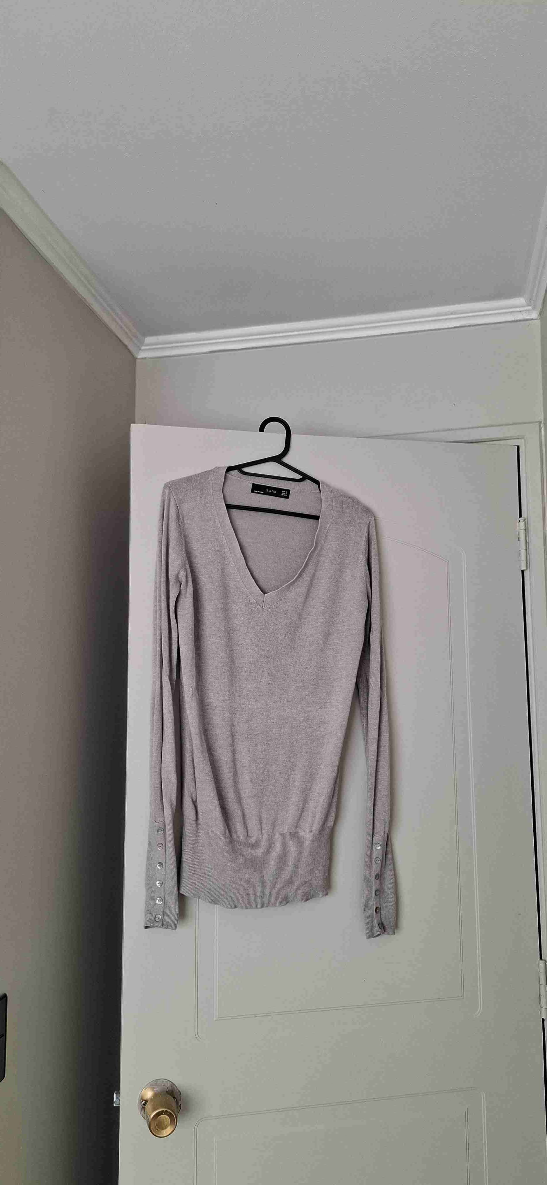 Suéter gris claro Zara - miniatura 2
