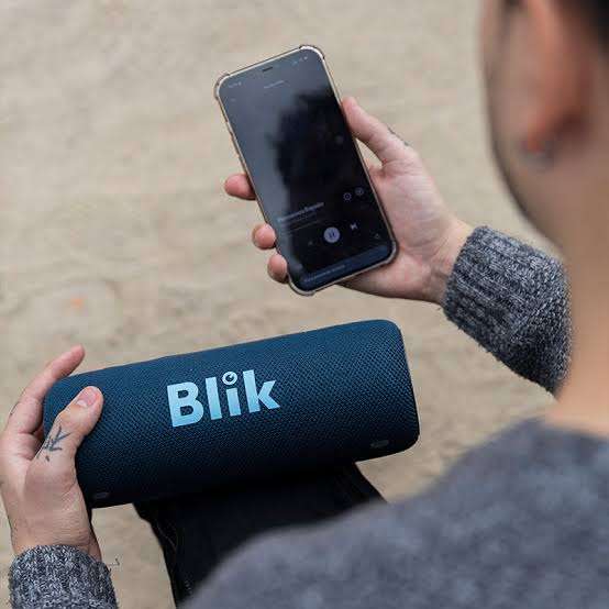 Parlante portátil Blik azul - miniatura 1